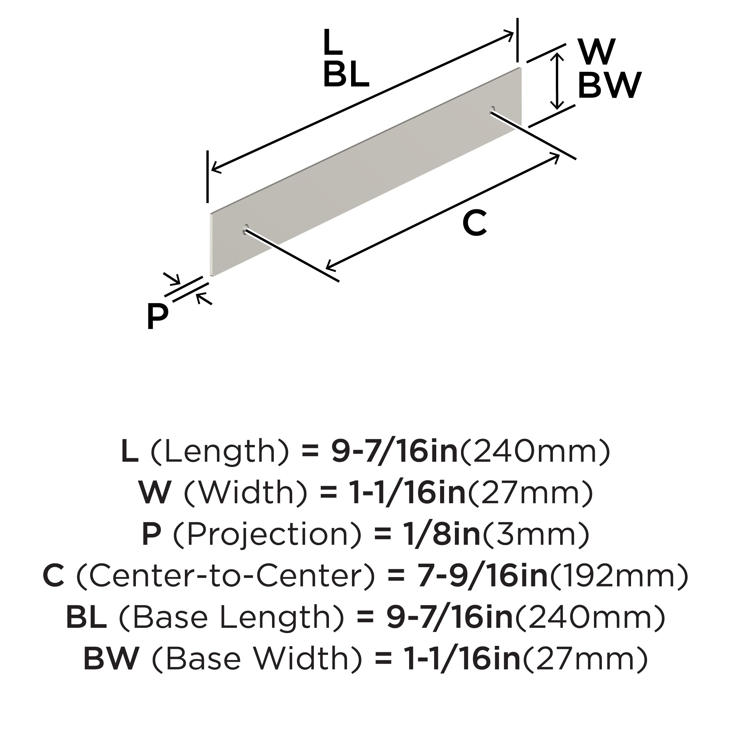 Amerock BP37591G10 Drawer-Hardware - View #3
