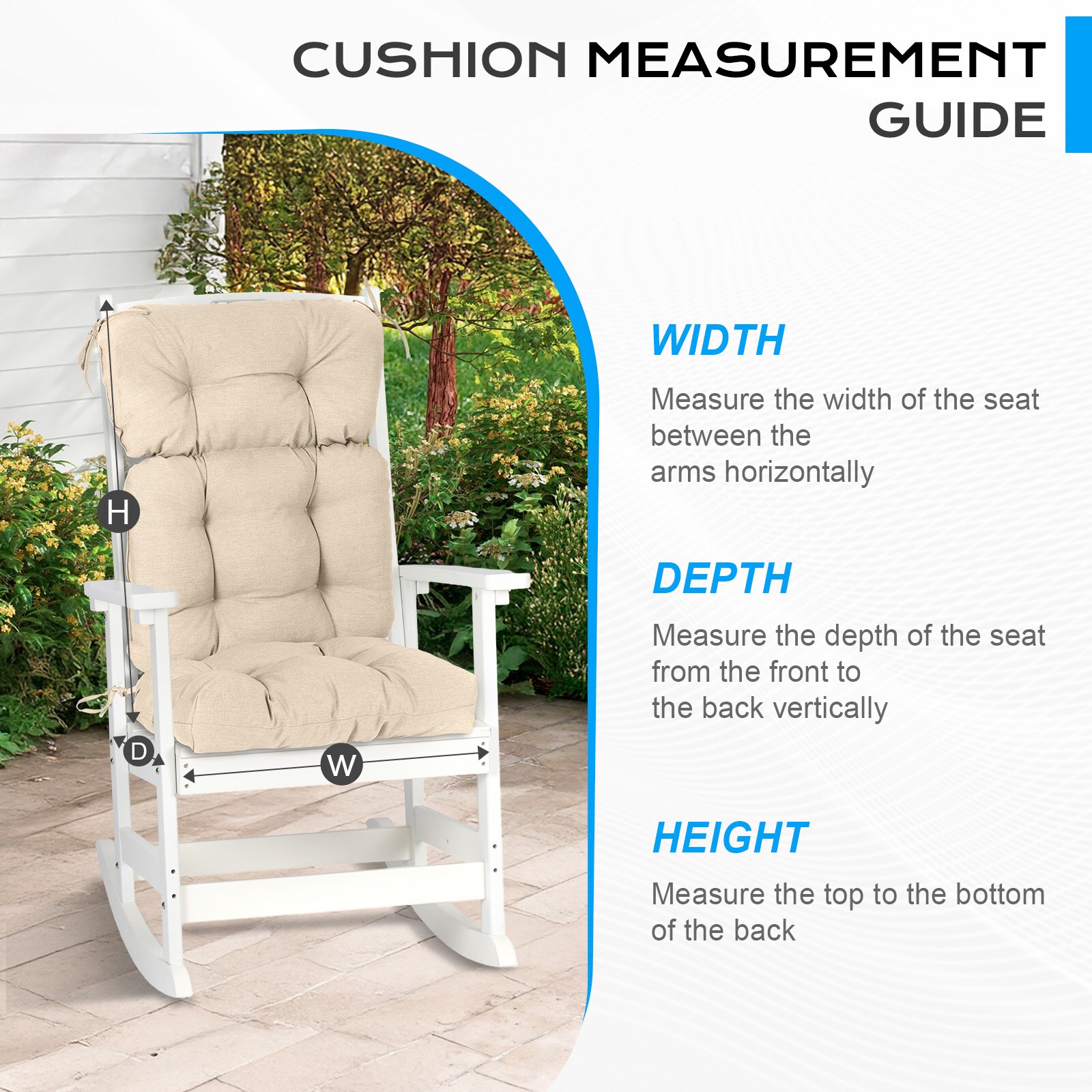 Aoodor A377-PLNLN Patio-Furniture-Cushions - View #8