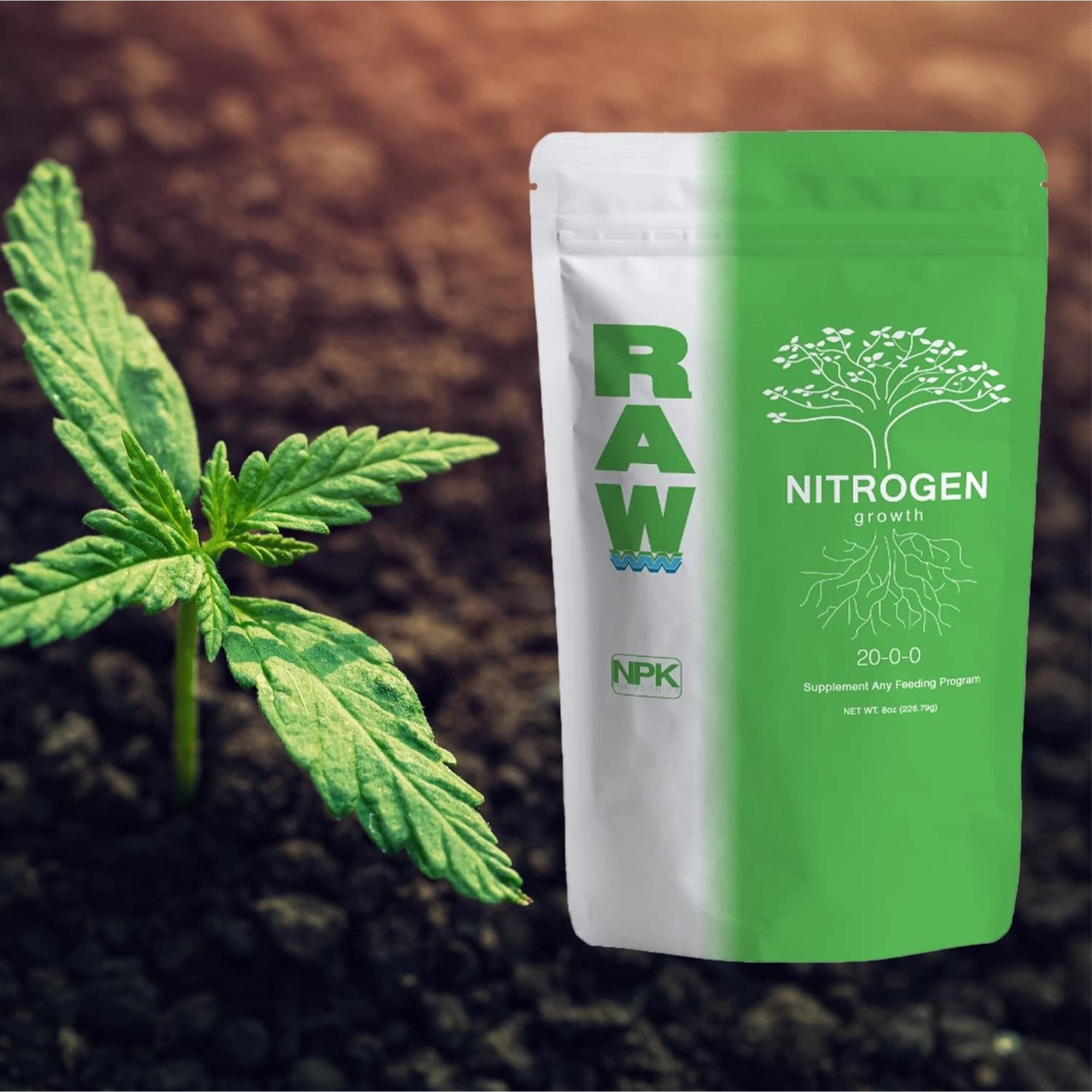 RAW Nitrogen Growth Water Soluble Fertilizer for Enhanced Growth in ...