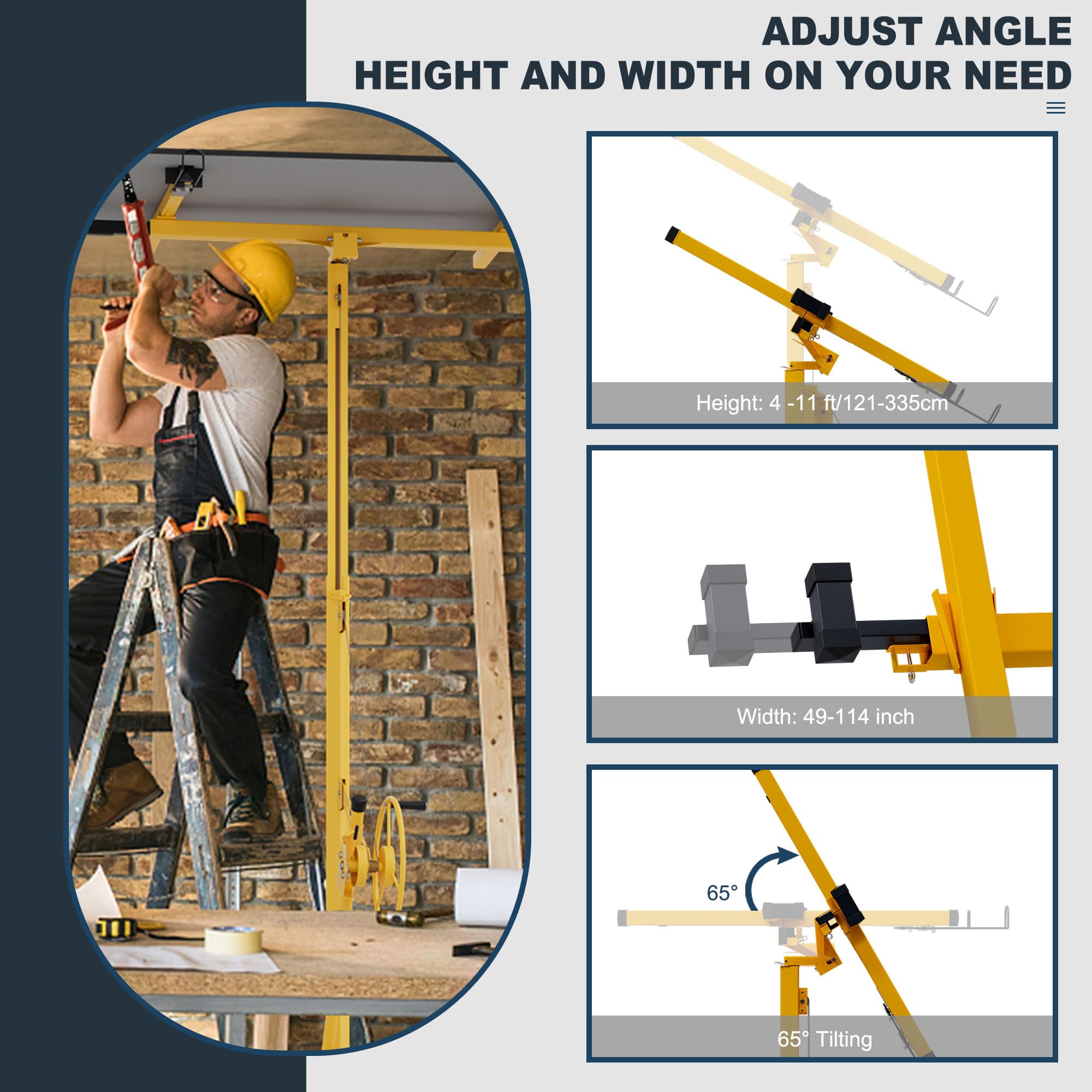 GarveeLife CLJ-UKZUYMLVW1G Drywall-Panel-Carriers - View #4