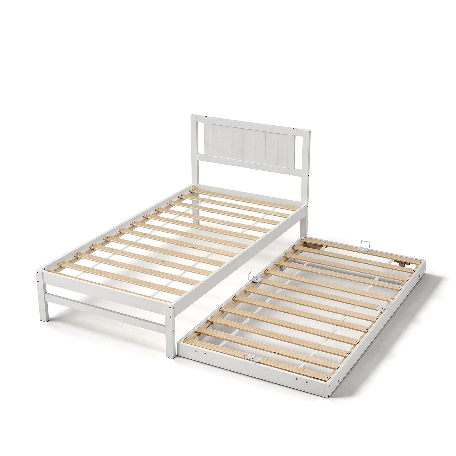 Winado -  Twin and Twin Wood Daybed with Pop Up Trundle Bed Frame