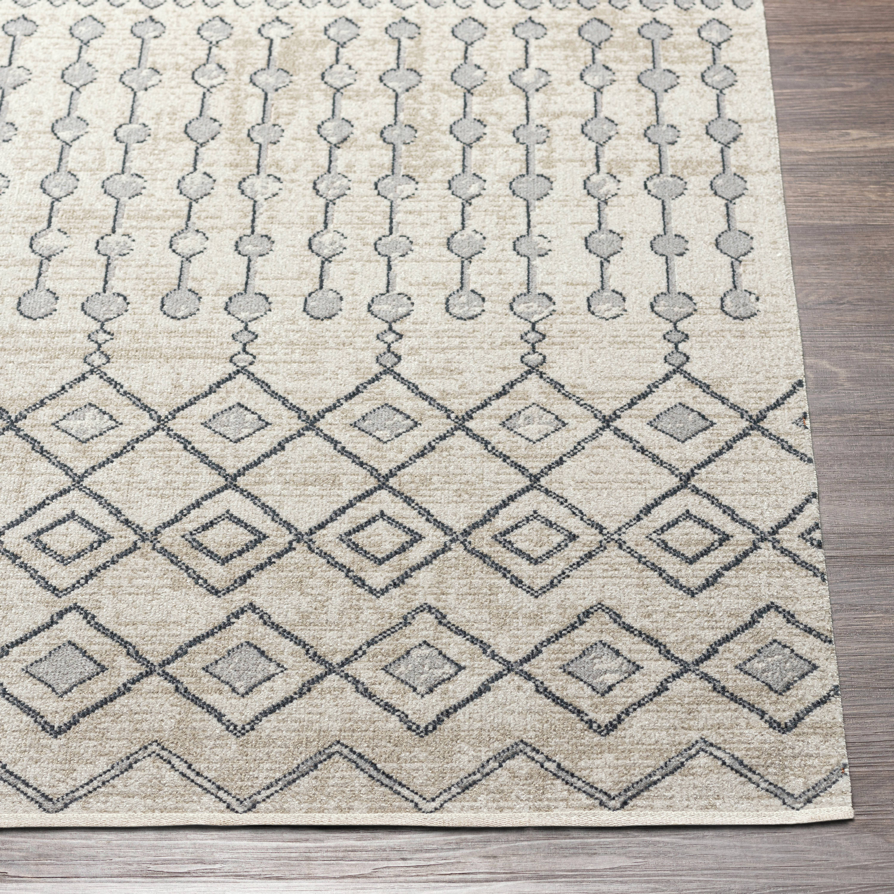 Artistic Weavers Lavadora X Light Grey Round Indoor Tribal Global  Machine Washable Area Rug in the Rugs department at