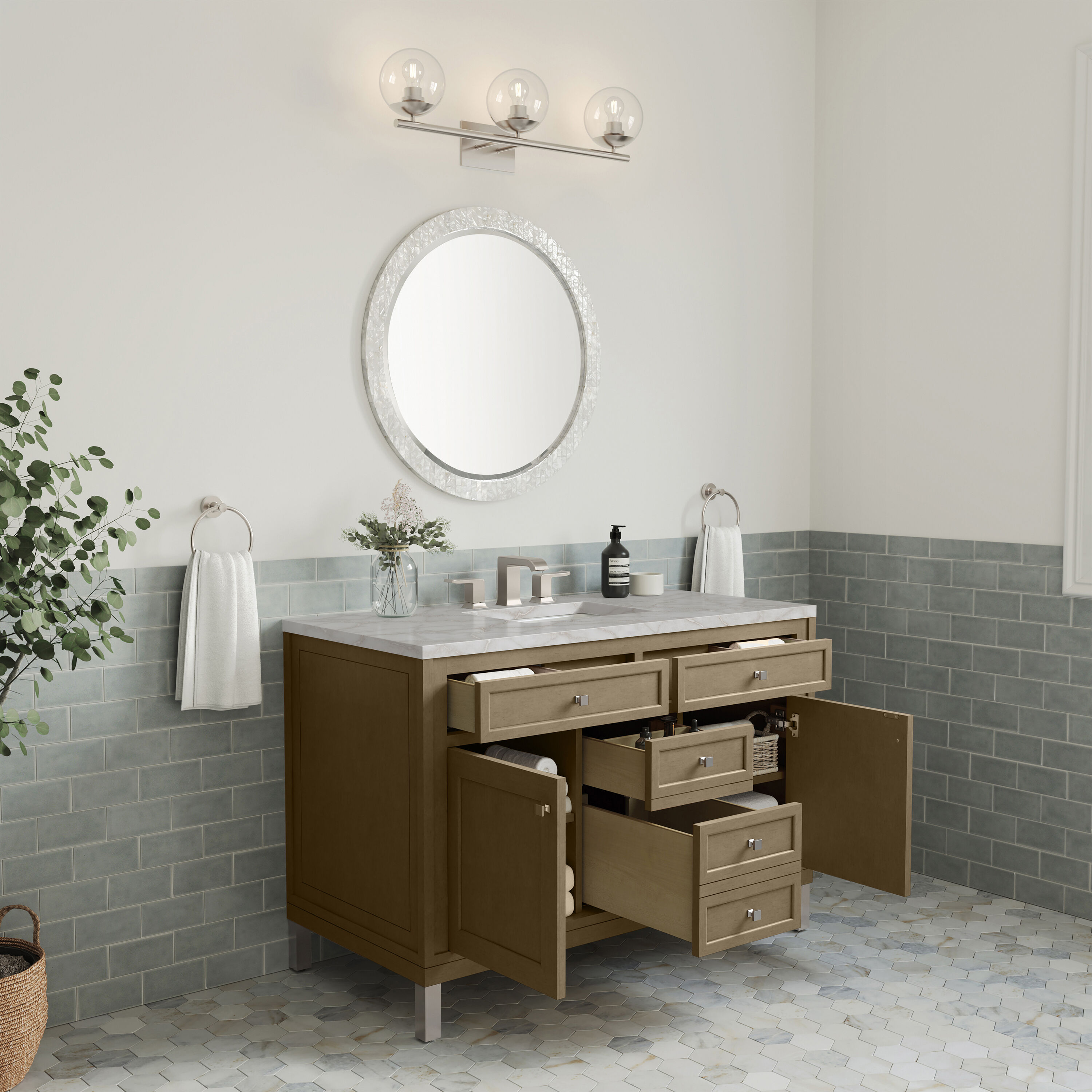 James Martin Vanities 503-V48-WLW-FVSL Bath-Vanity-Combo - View #9