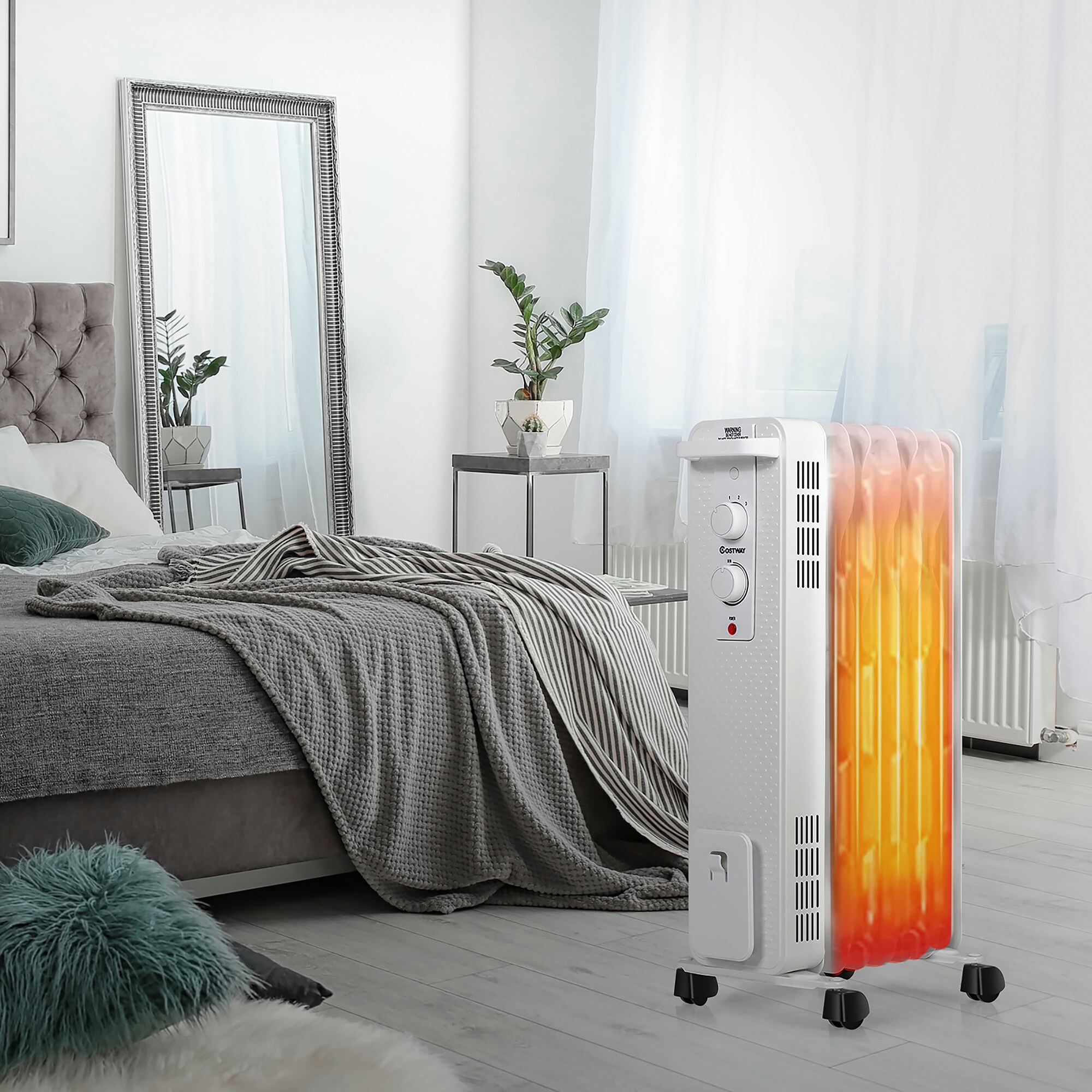 Goplus EP24918US-WH Portable-Electric-Heat - View #9