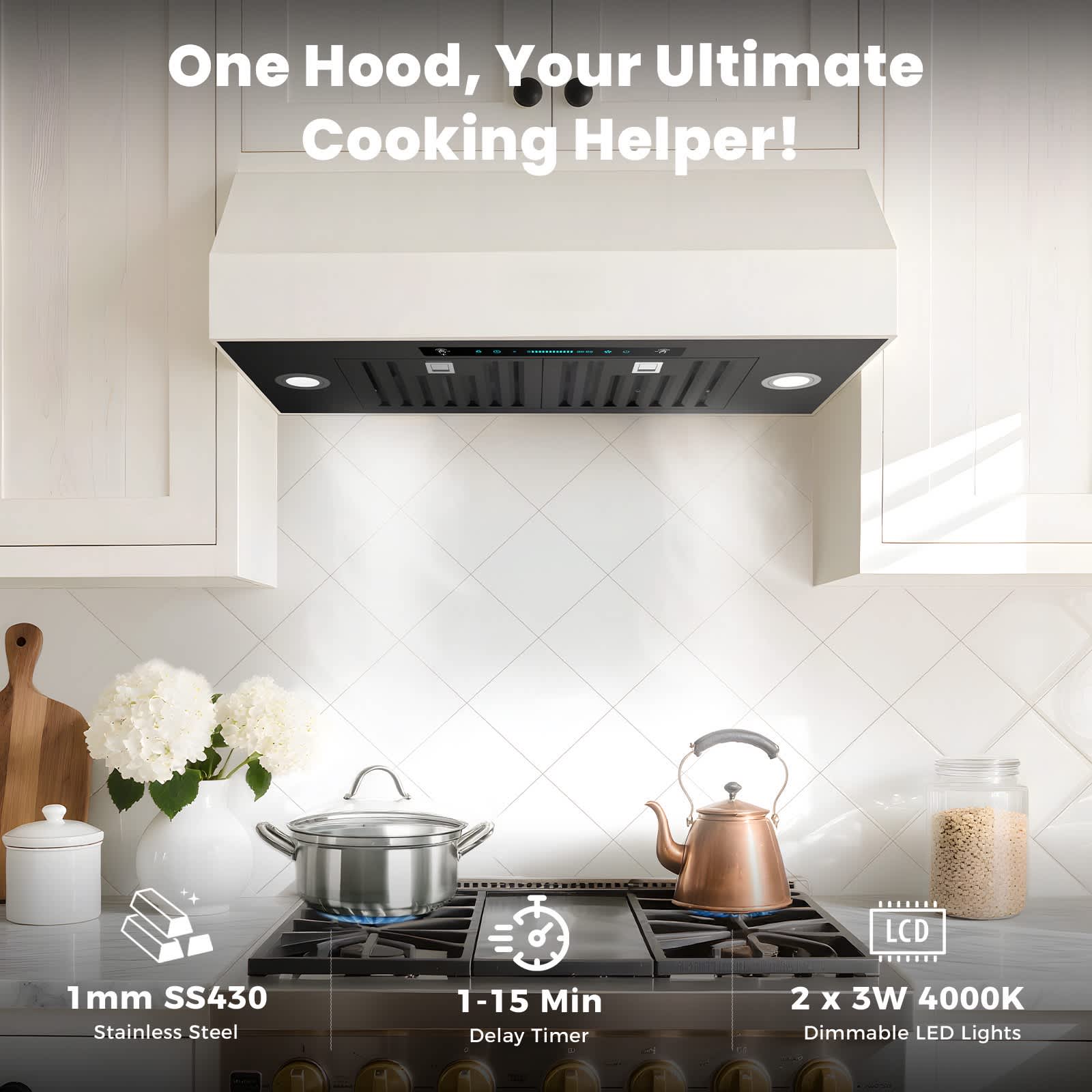 DIVAN DLB01-36B-GC Undercabinet-Range-Hoods - View #7