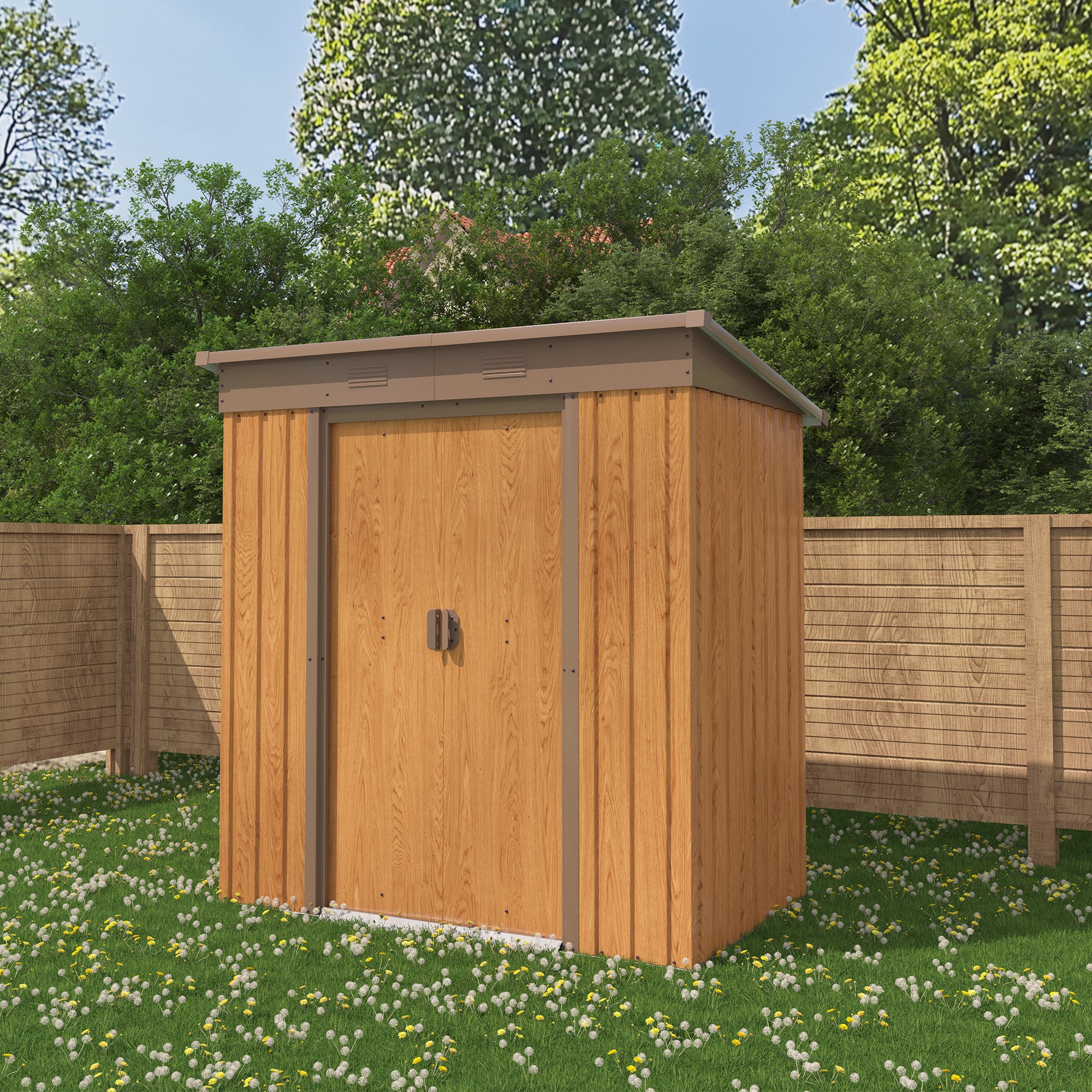 Mondawe MO-RYXD46-W Metal-Storage-Buildings-Sheds - View #3