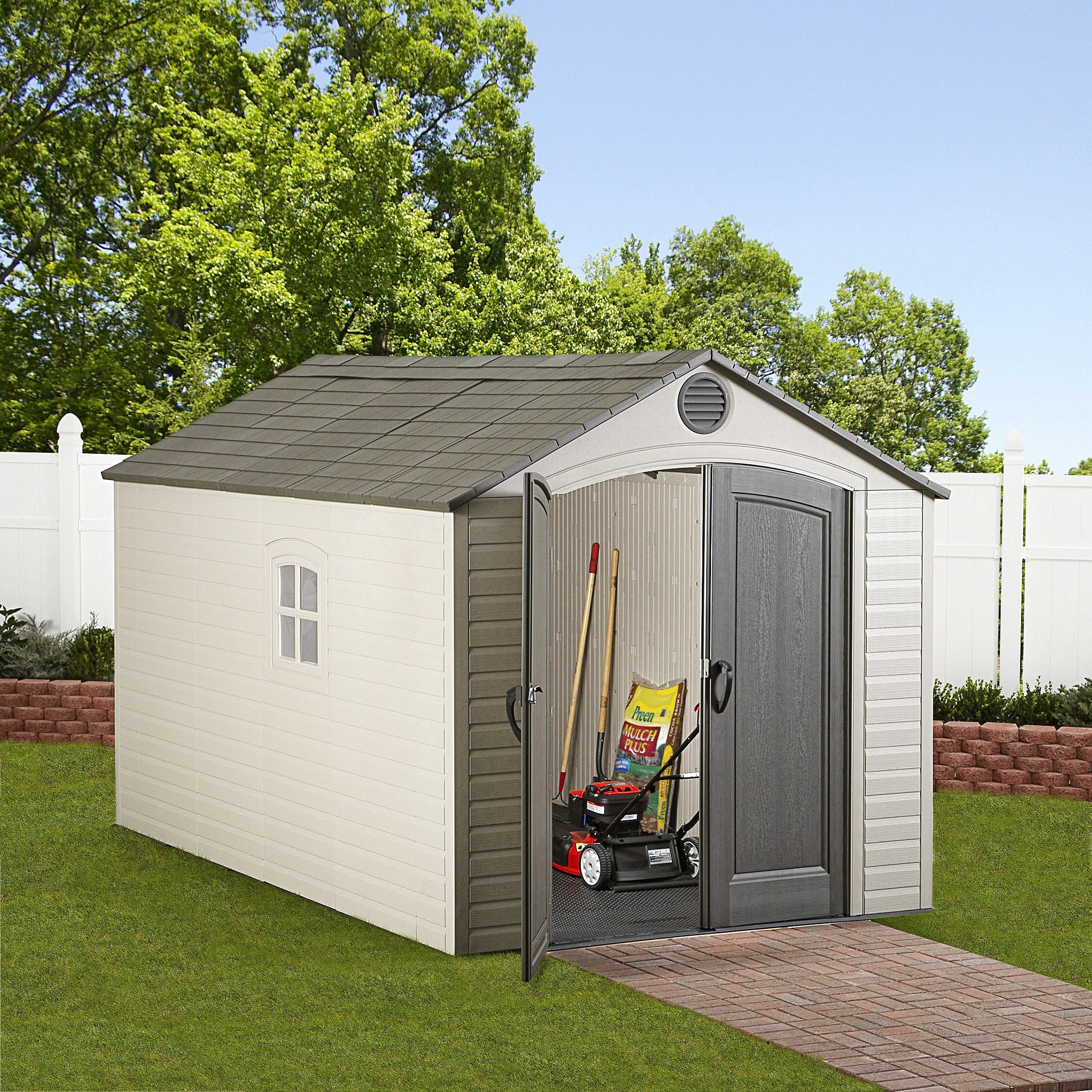 Lifetime Outdoor Storage Shed - 8' x 12.5