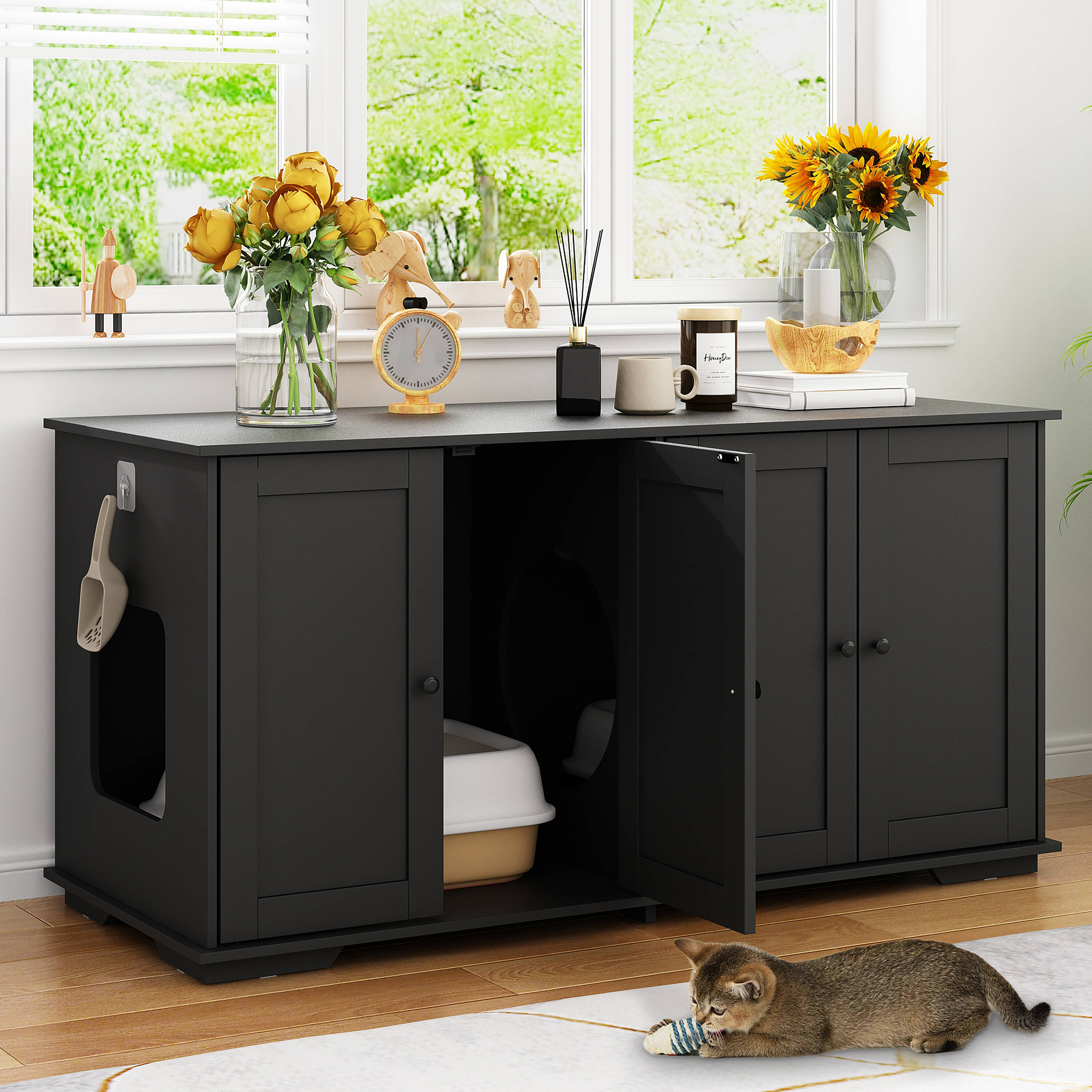 MIDHAM KF180092-03 Composite Indoor Large Dog House