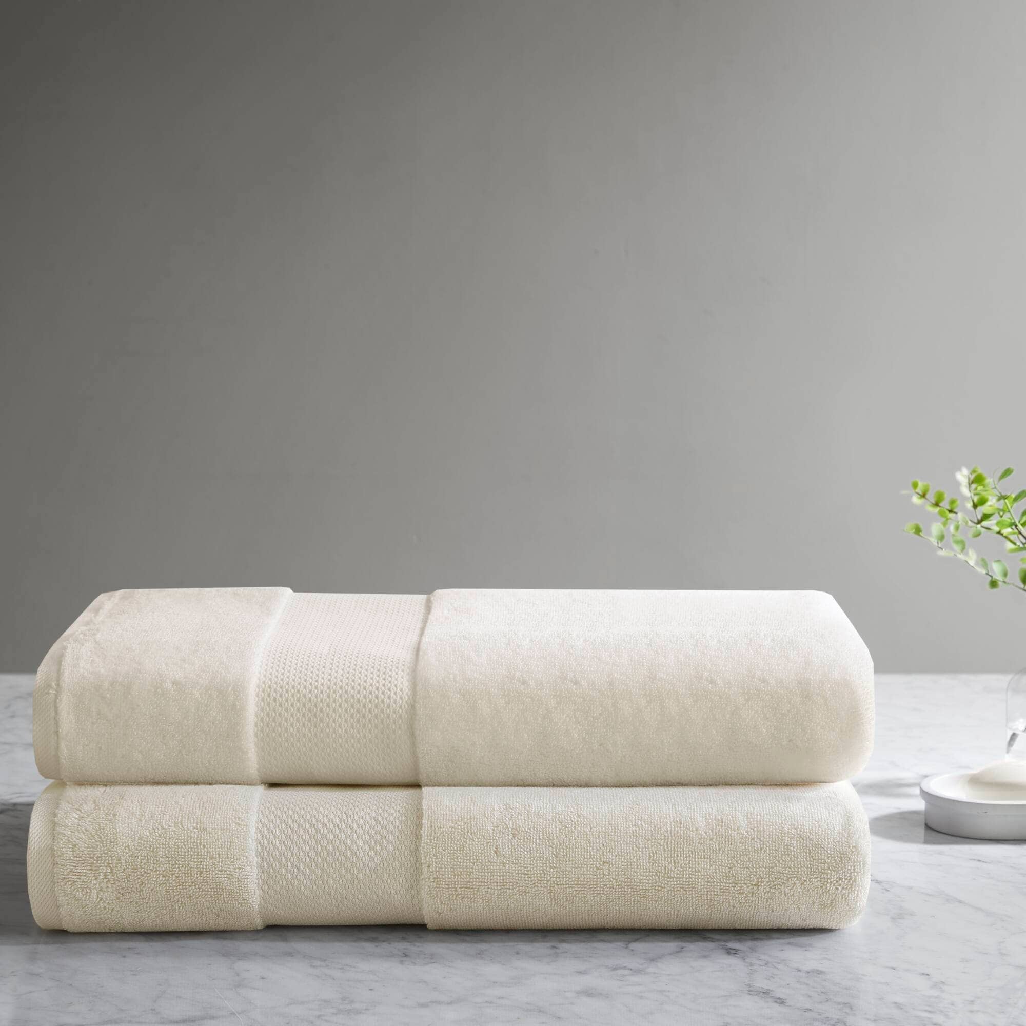 Natural Oversized Turkish Cotton Bath Sheet Set