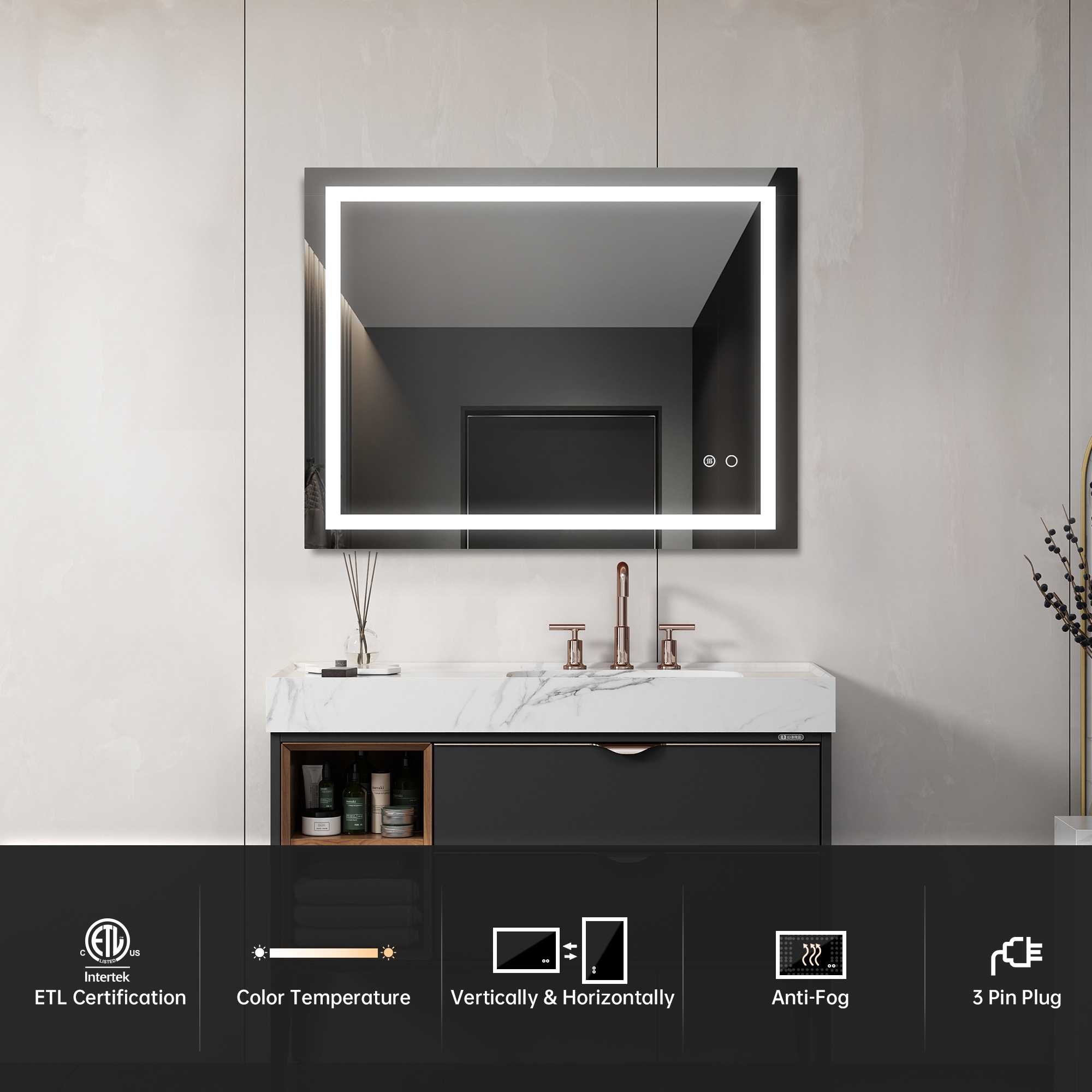 CASAINC CASA02GPTH02 Framed-Bath-Mirrors - View #6