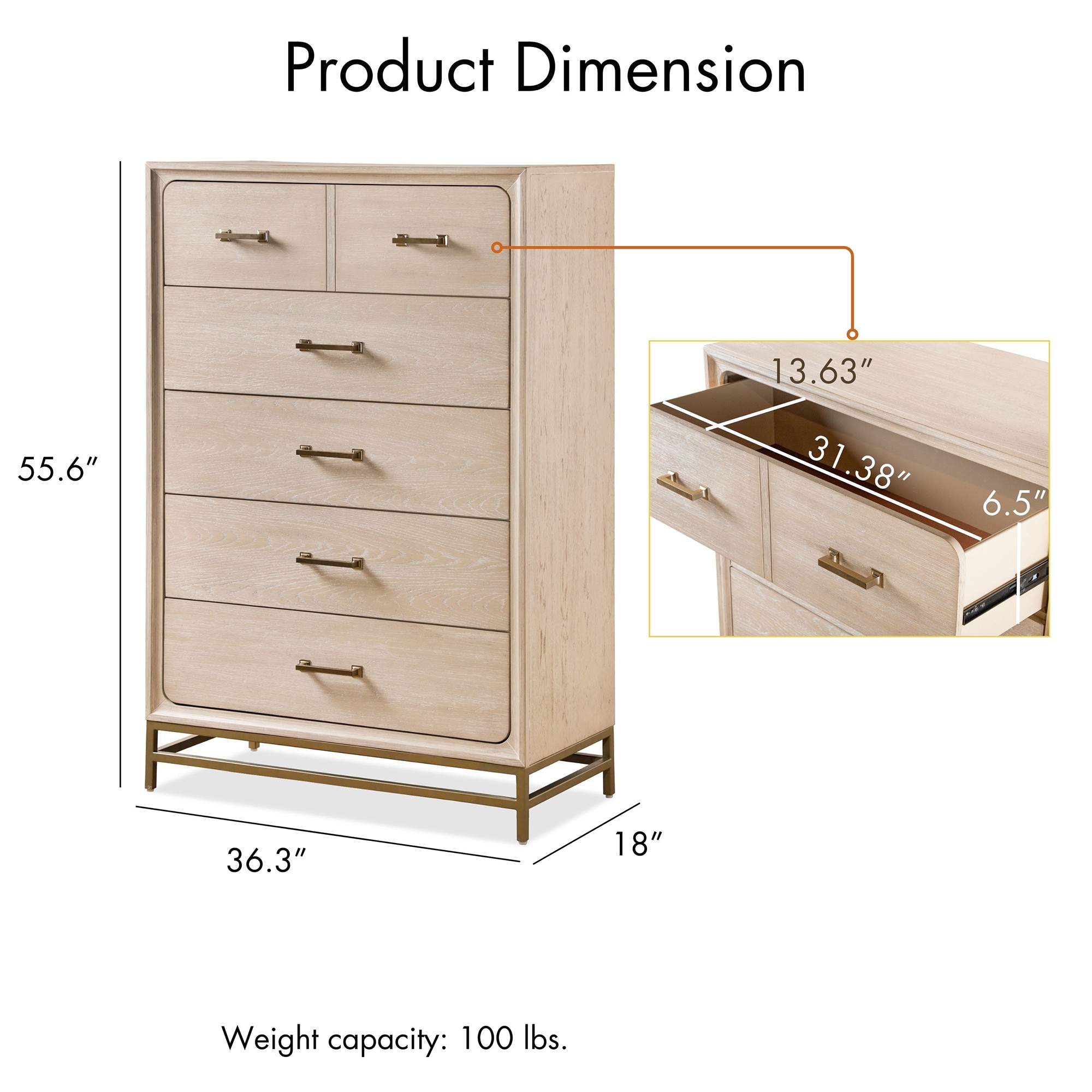 Furniture of America IDF-7369AK-C dressers - View #3