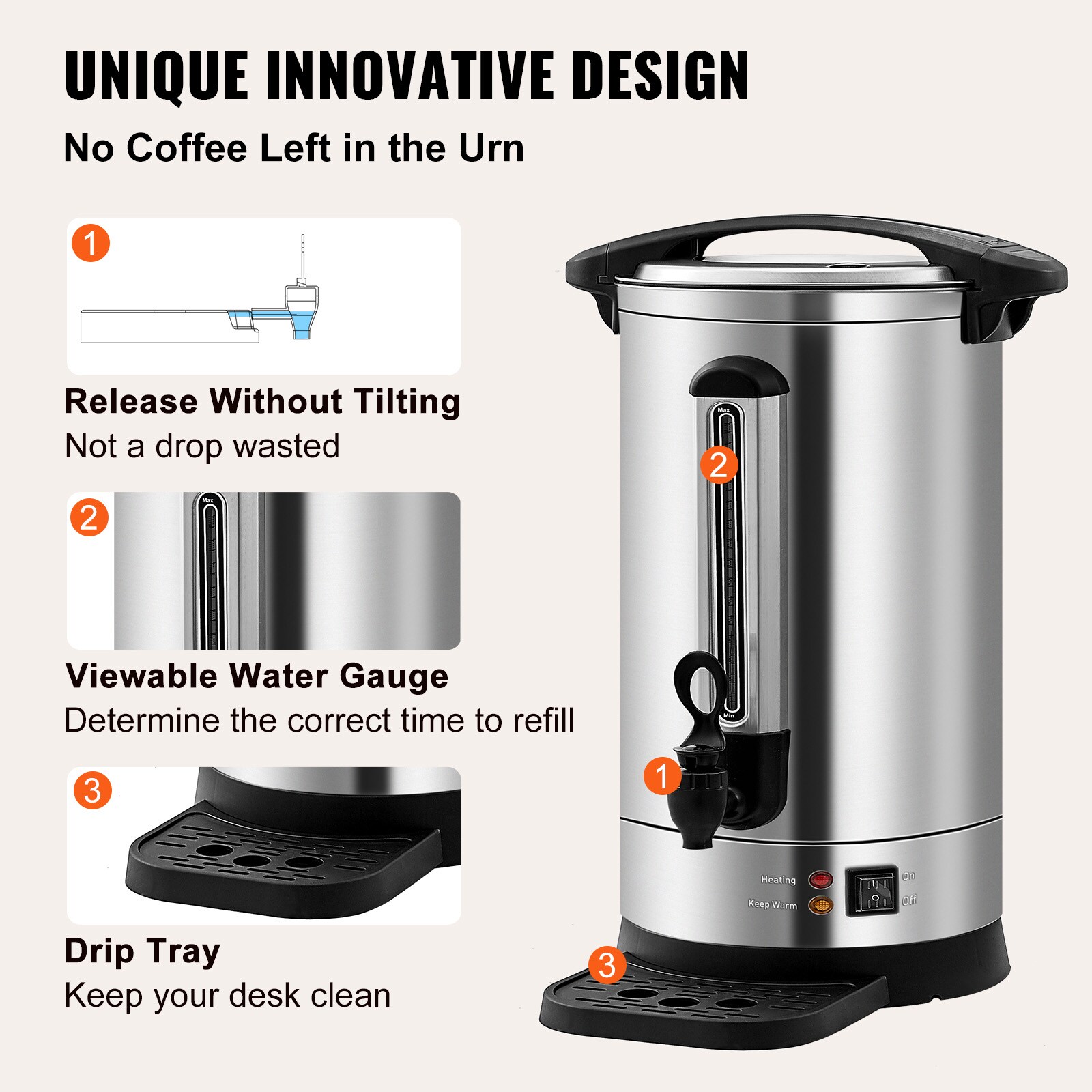 VEVOR SCBSYKF65SUS01415V1 Coffee-Makers - View #5