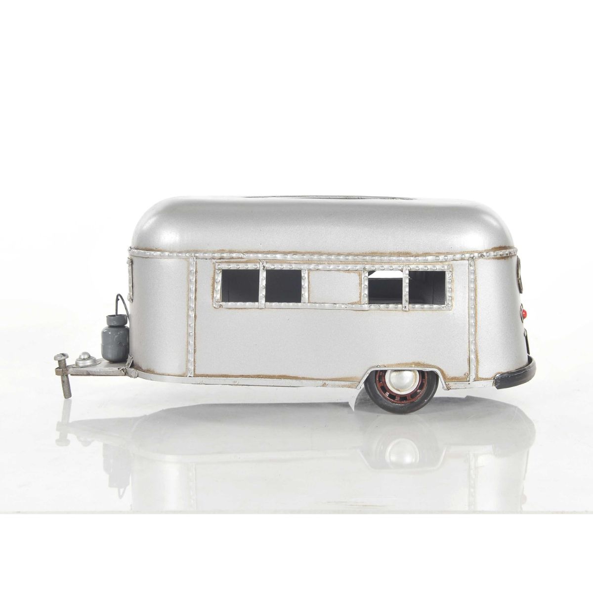 HomeRoots 364184 Silver Metal Facial Tissue Holder
