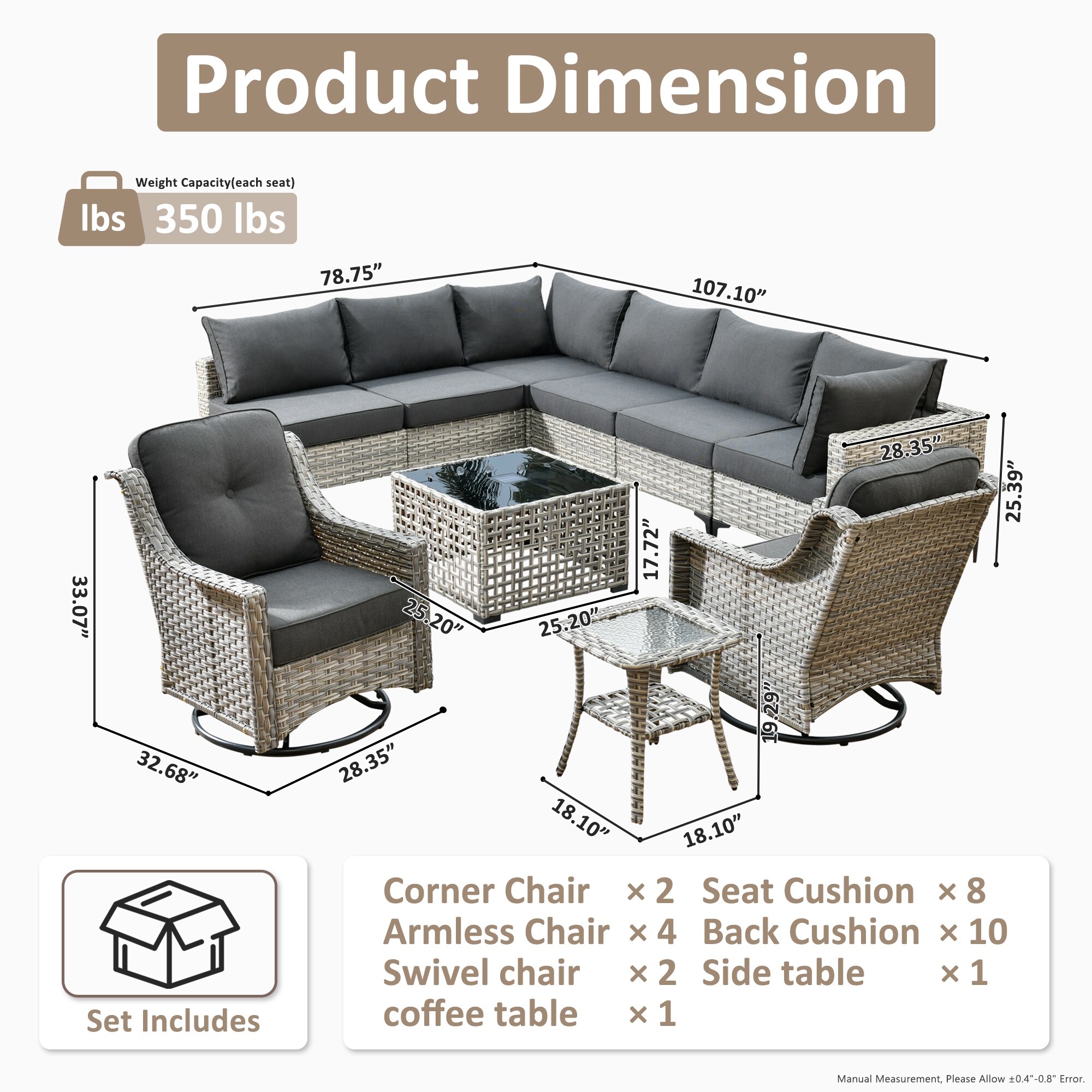 Ovios SK100YP Patio-Conversation-Sets - View #7
