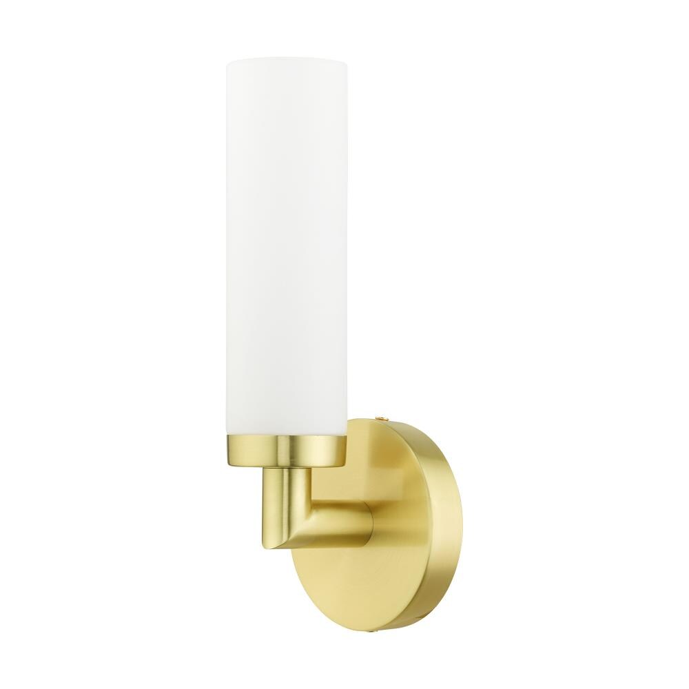 Aero Satin Brass Direct Wired 11" Modern Wall Sconce