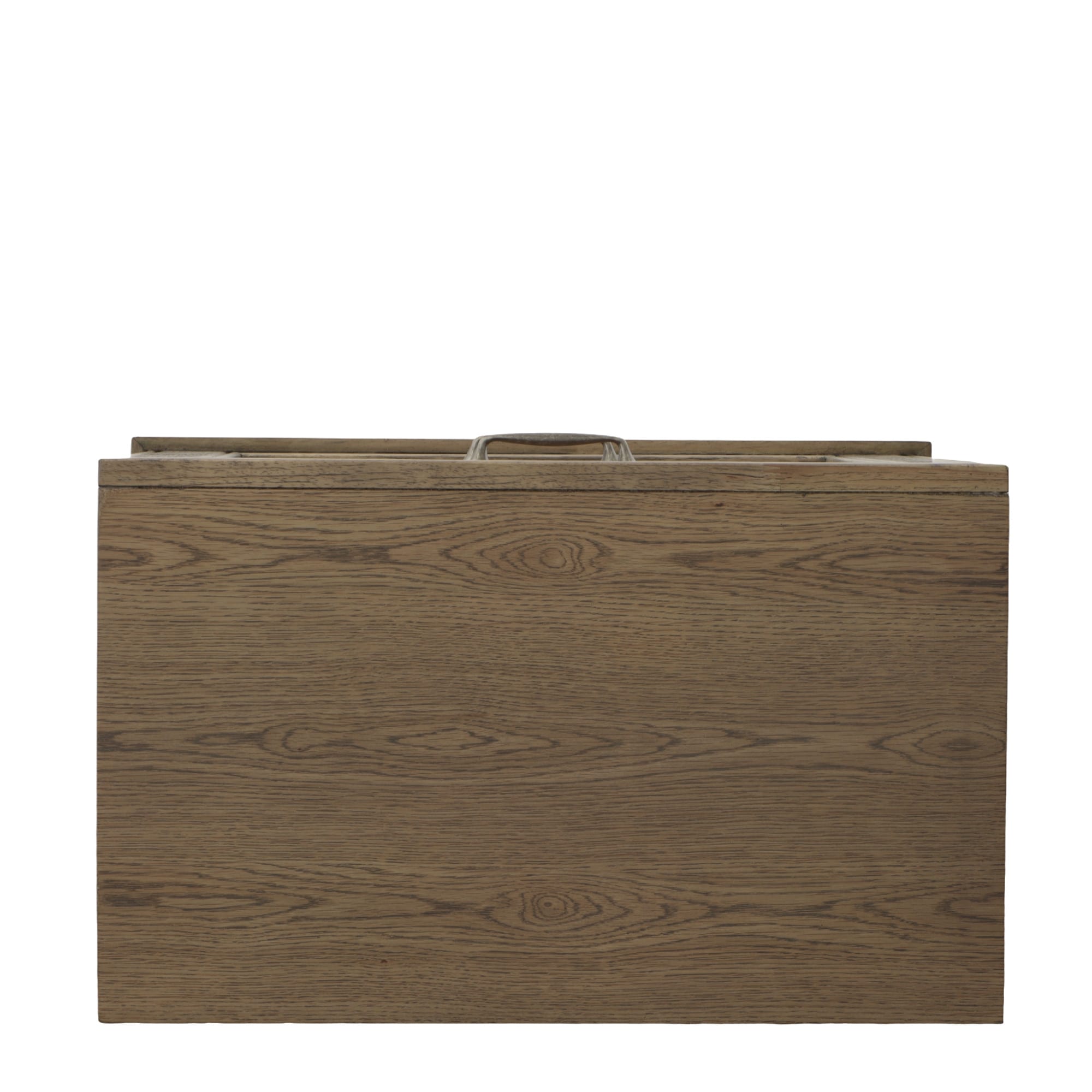 Weathered Sand Rustic Wood 2-Drawer Nightstand