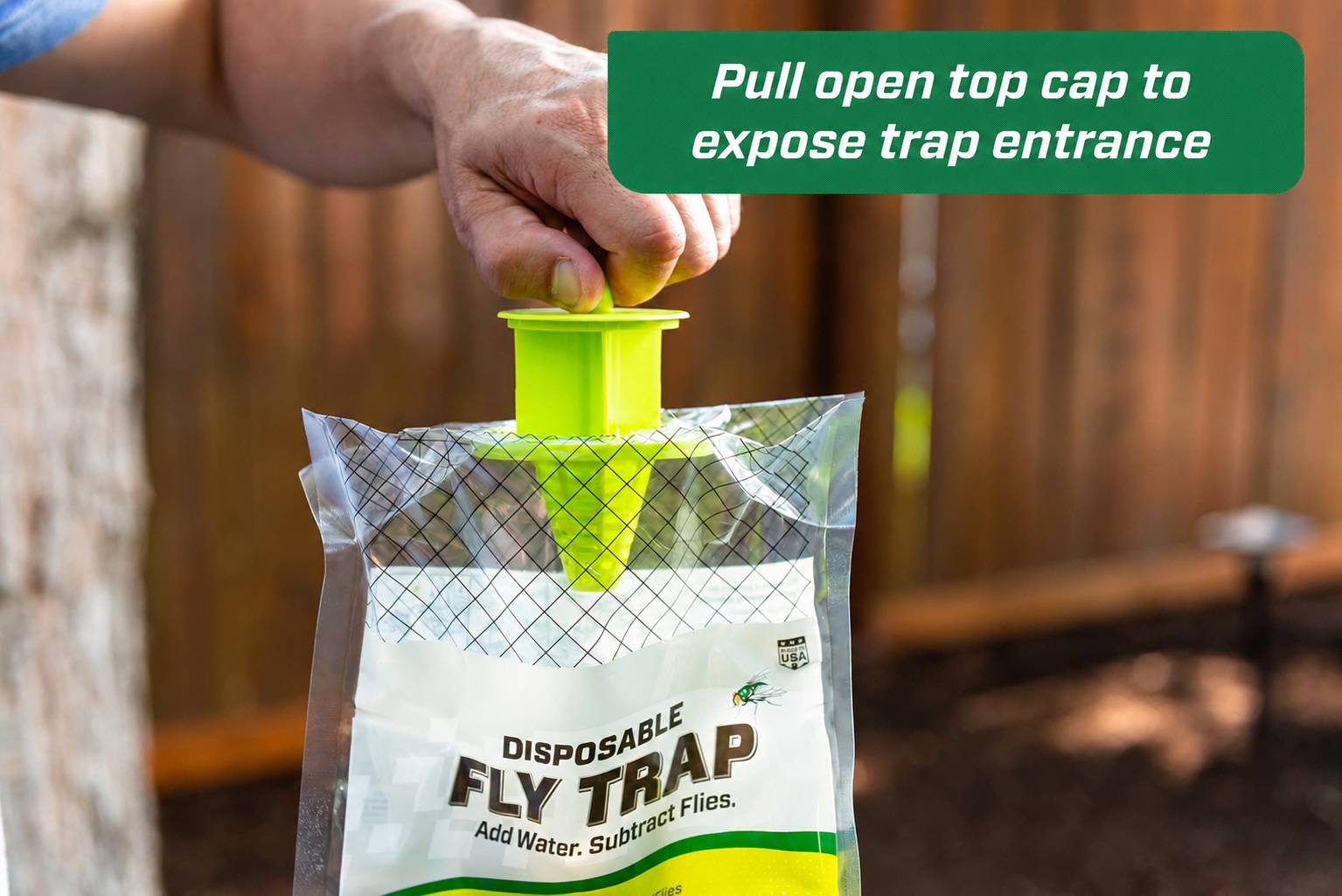 Aoibox Outdoor Disposable Fly Trap Hanging Fly Catcher with Attractant ...