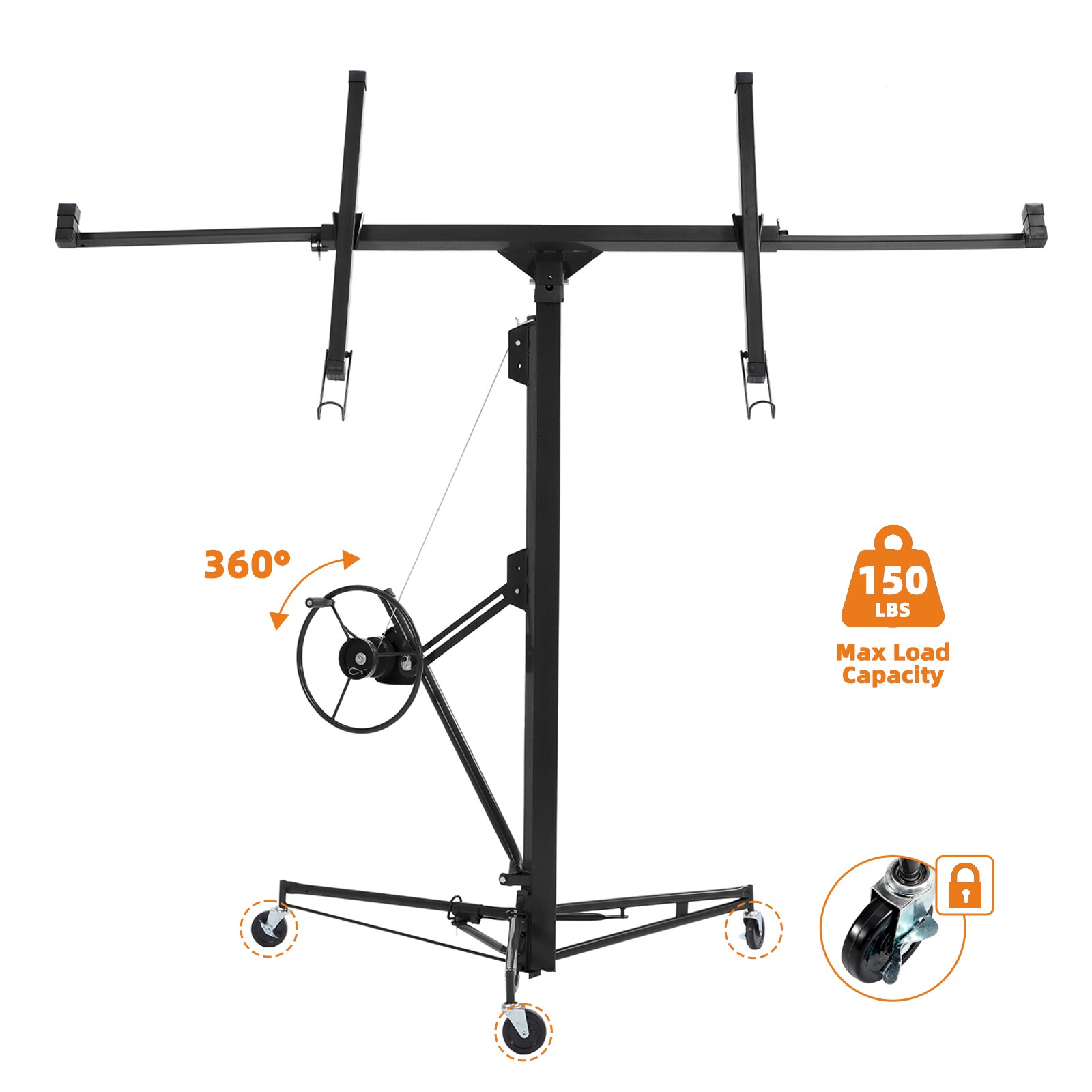 Maocao Hoom 16ft Drywall Lift 16-ft H 150-lb Load Capacity Steel Drywall lift