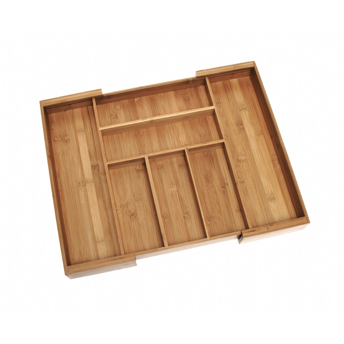 tafereel Vertrouwen zelfmoord Style Selections 18.125-in x 13.125-in Wood Silverware Insert Drawer  Organizer in the Drawer Organizers department at Lowes.com