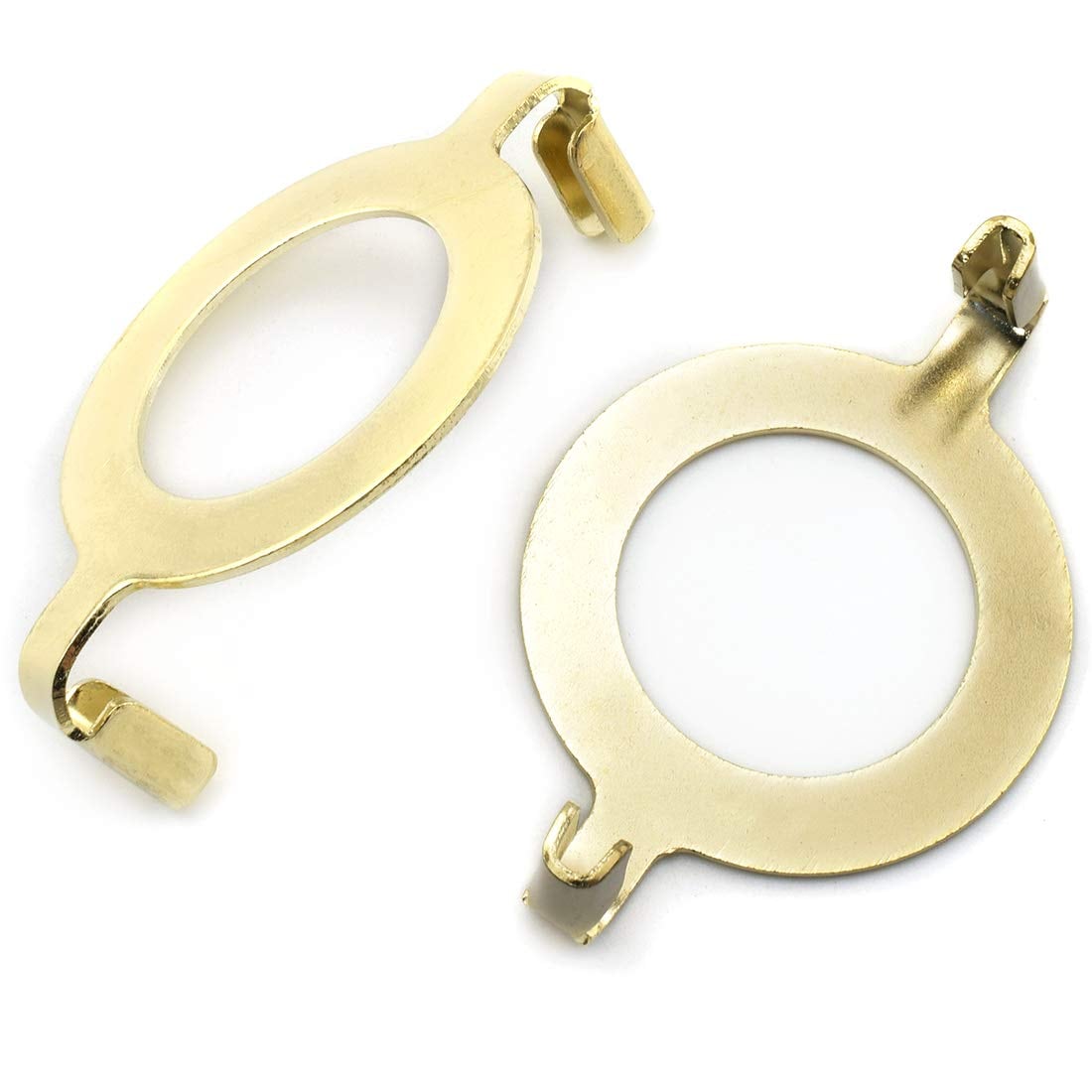 Aoibox  E26 Phenolic Socket Lamp Harp Saddle Adapter 2 Pack Non Slip UNO Collar Ring 36 mm 1 7 16 in Gold