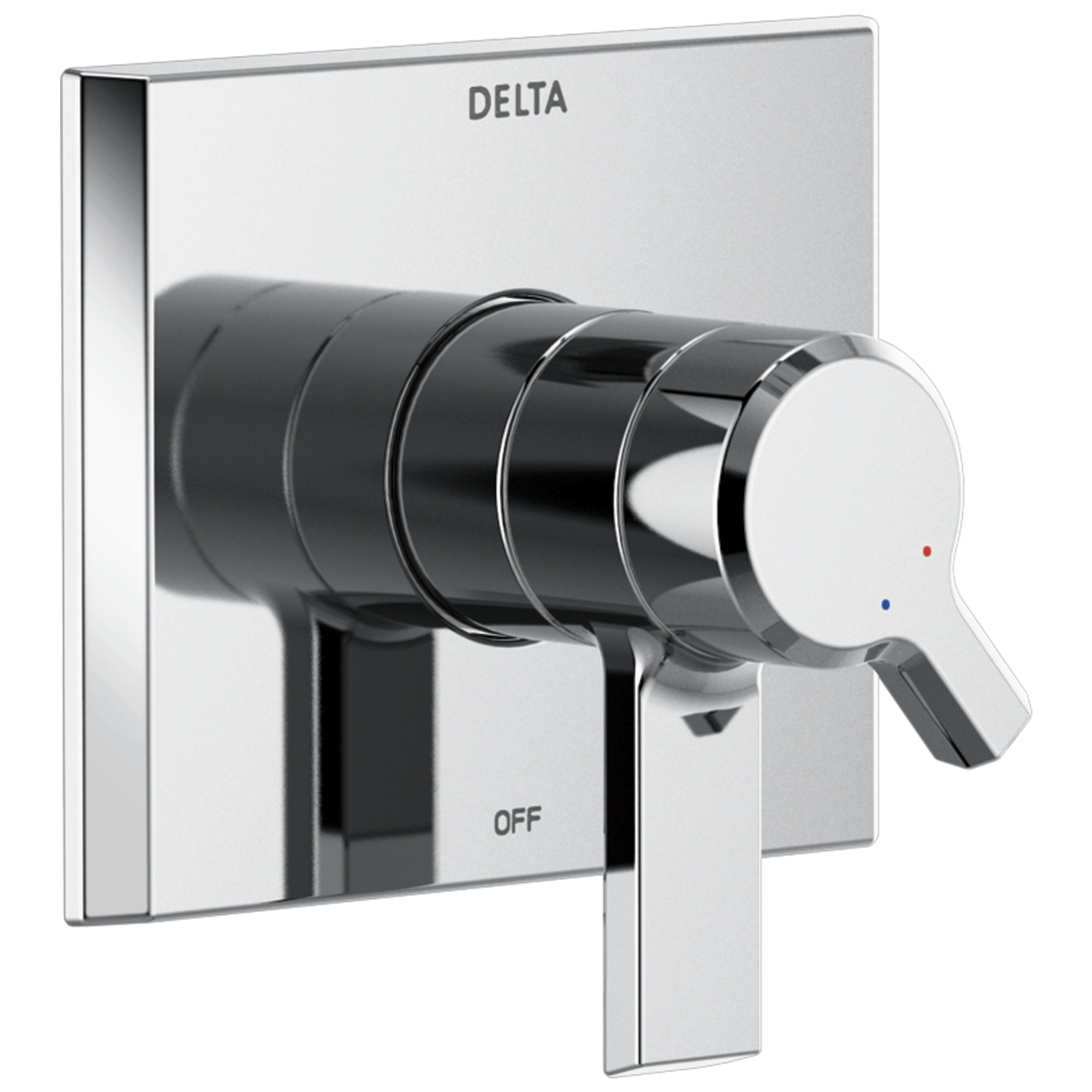 Delta T17099-PR Pivotal Lumicoat Chrome 2.75-Inches Universal Bathtub/Shower Diverter 0.5-Inches -ID