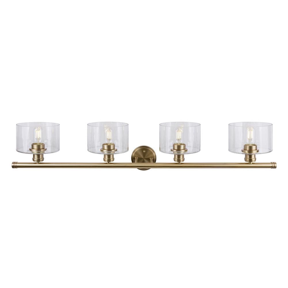 Forte Lighting Zane 44.75-in 4-light Soft Gold Modern Contemporary 