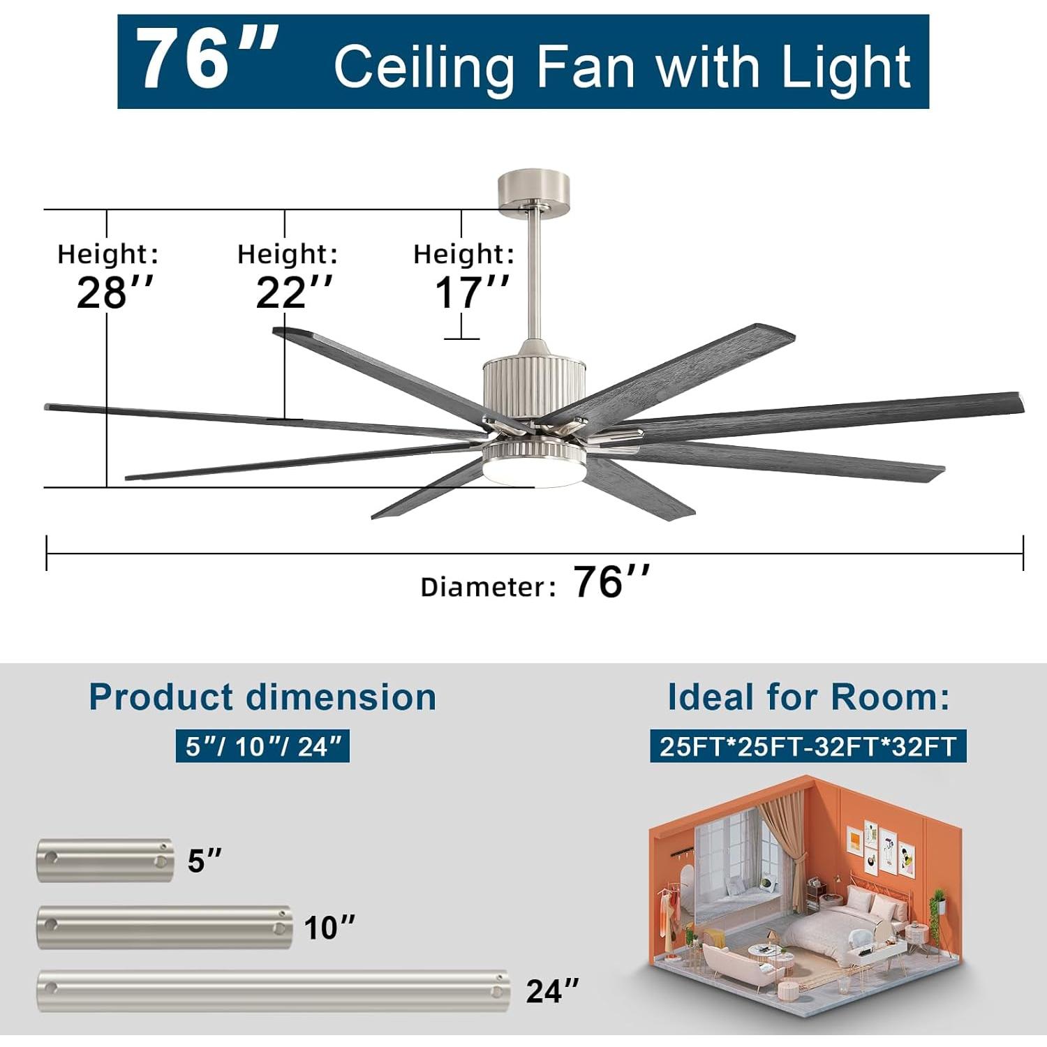 Bayfeve BFKS-68389-CF Ceiling-Fans - View #4