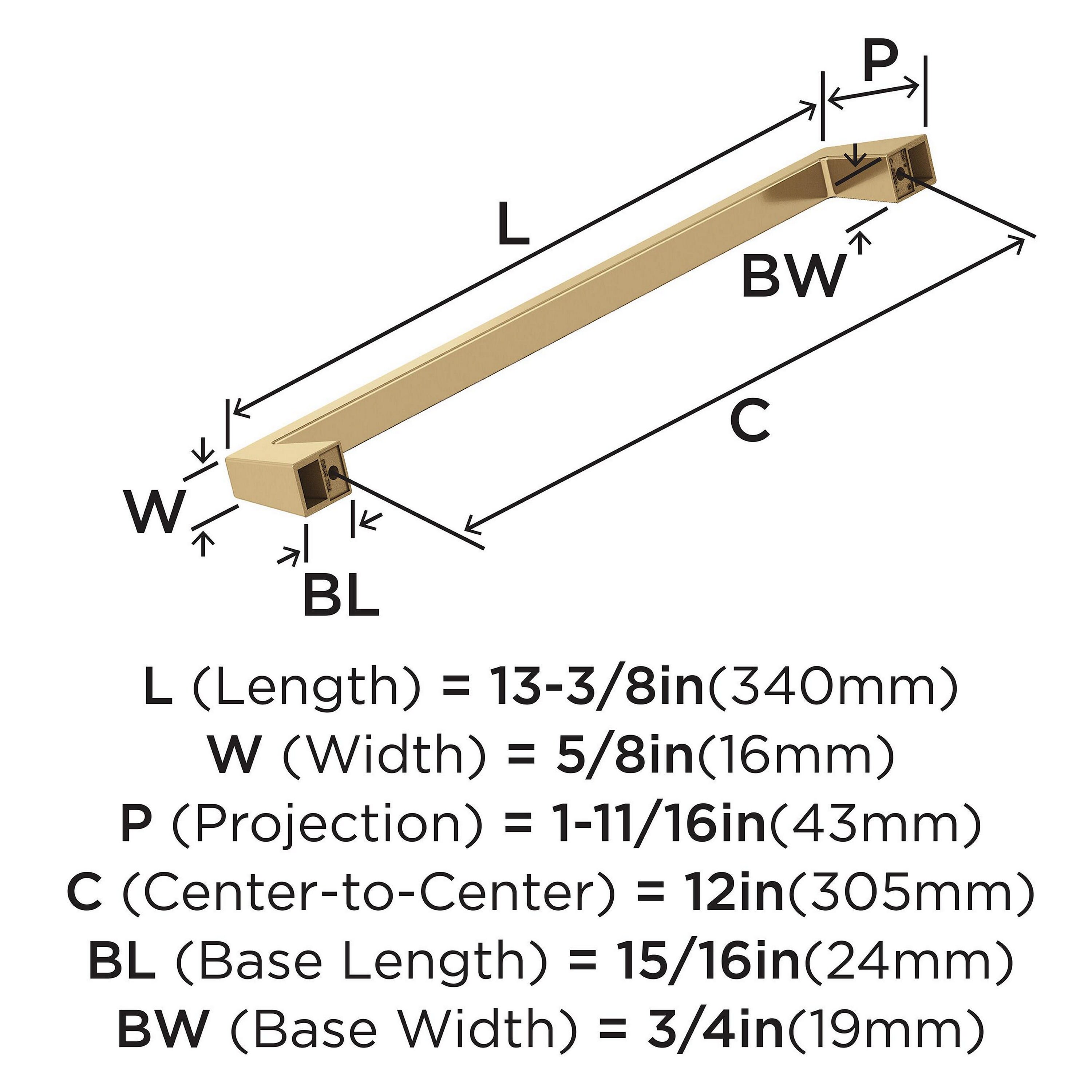 Amerock BP55280CZ Cabinet-Pulls - View #3