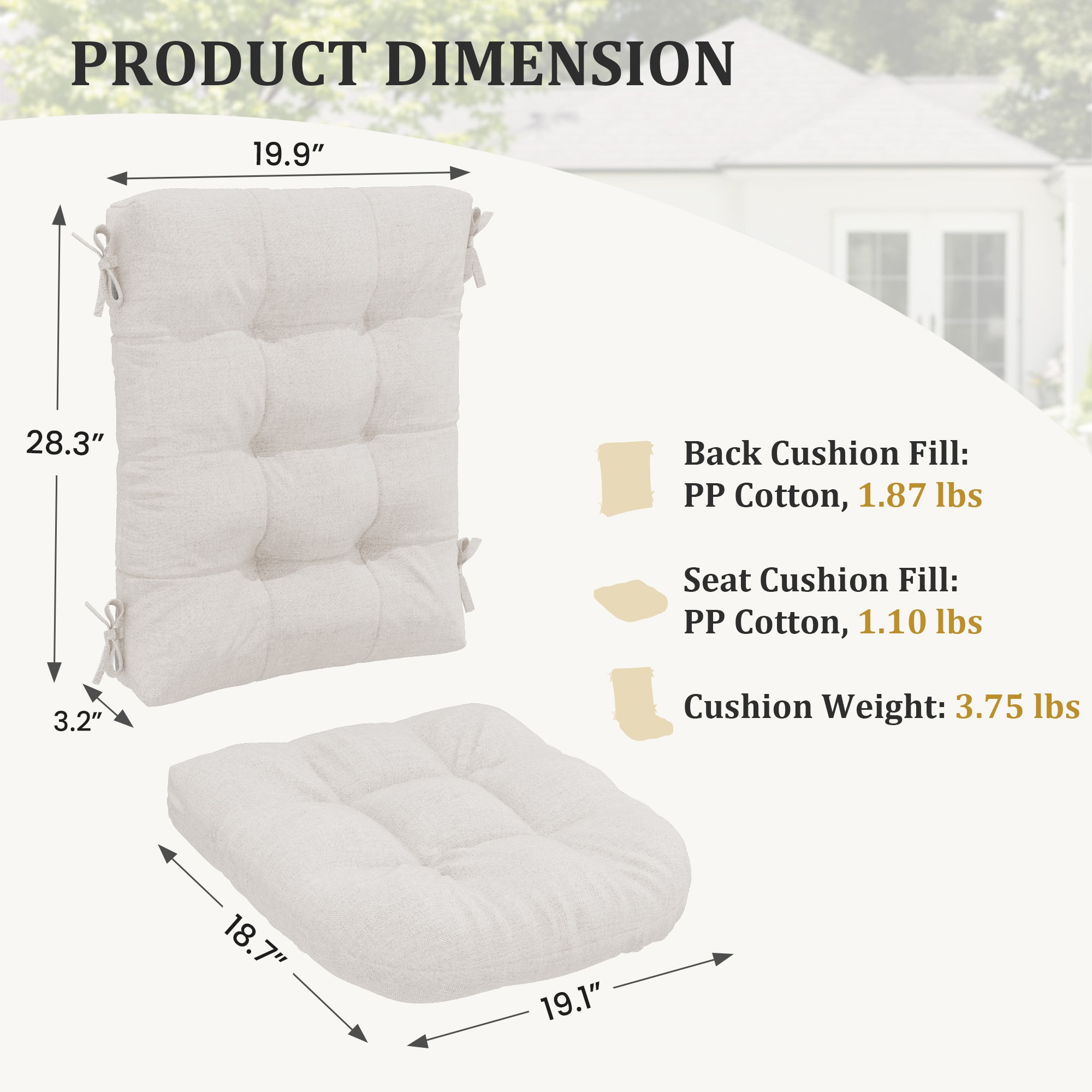 VOUA AK-YYZKD-RICE Patio-Furniture-Cushions - View #3