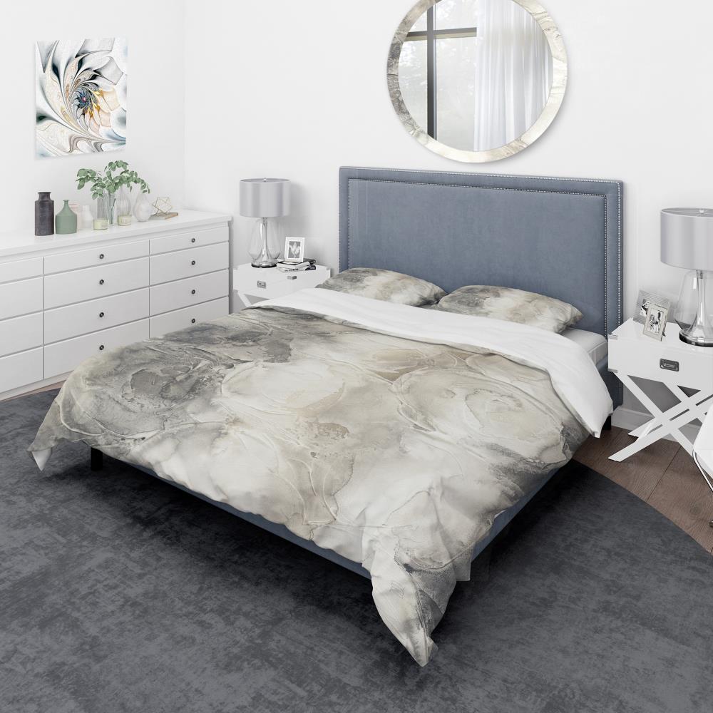 Designart BED30503-K 3 -Piece Beige King Duvet cover Set