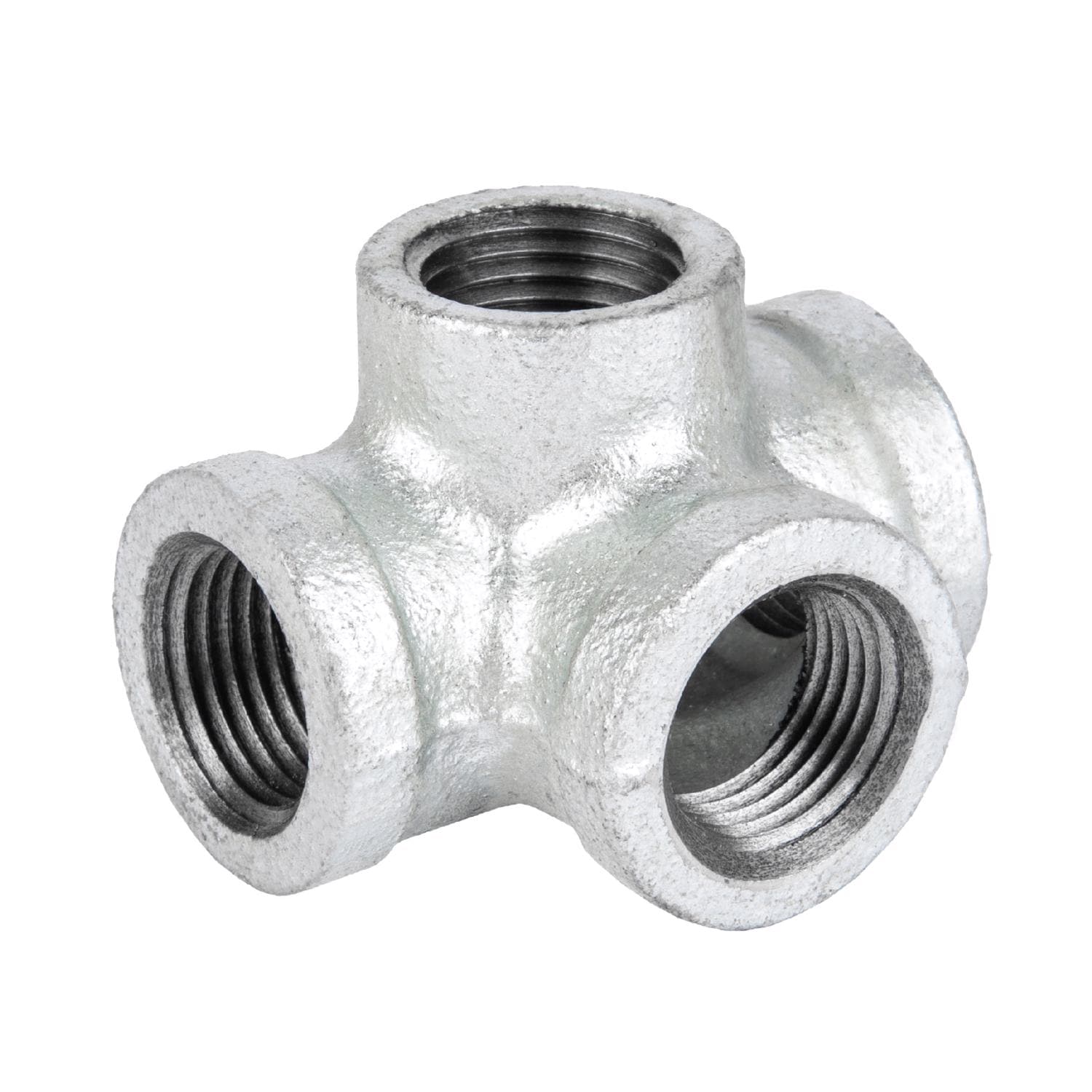 STZ  Industries 1/2 in. FIP each X 1/2 in. D FIP 1/2 in. D FIP Galvanized Malleable Iron Side Out Tee