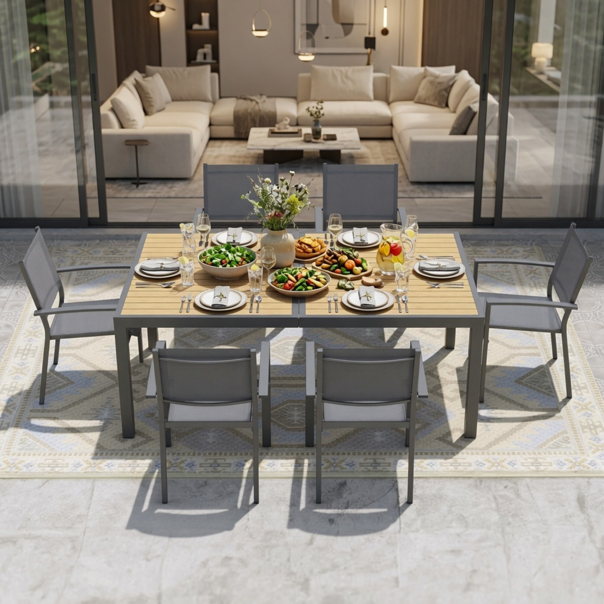 Dimakai DK-C5020T158 Patio-Dining-Sets - View #3
