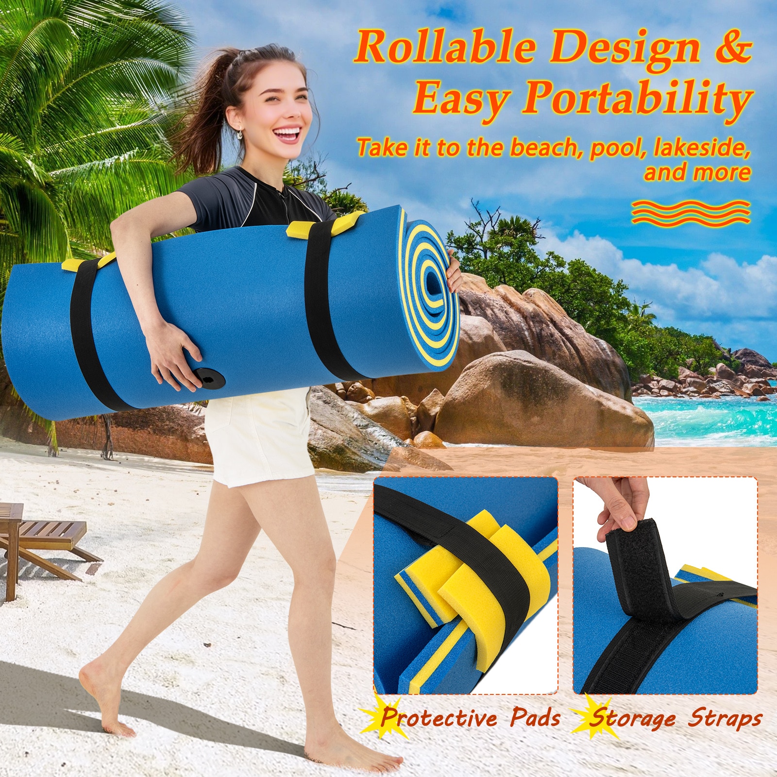 Costway CSHY005484 Pool-Toys-Floats - View #5