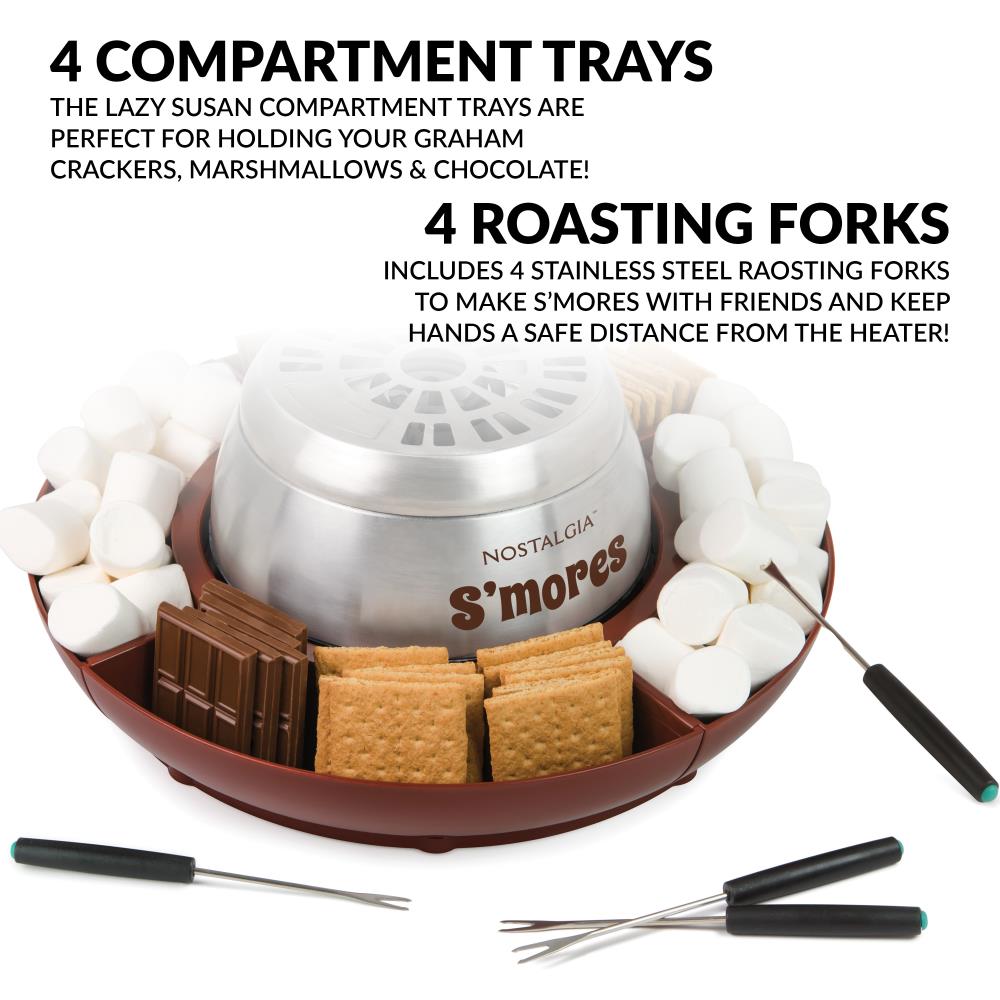 Brown Nostalgia LSM400 Electric Stainless Steel SMores Maker