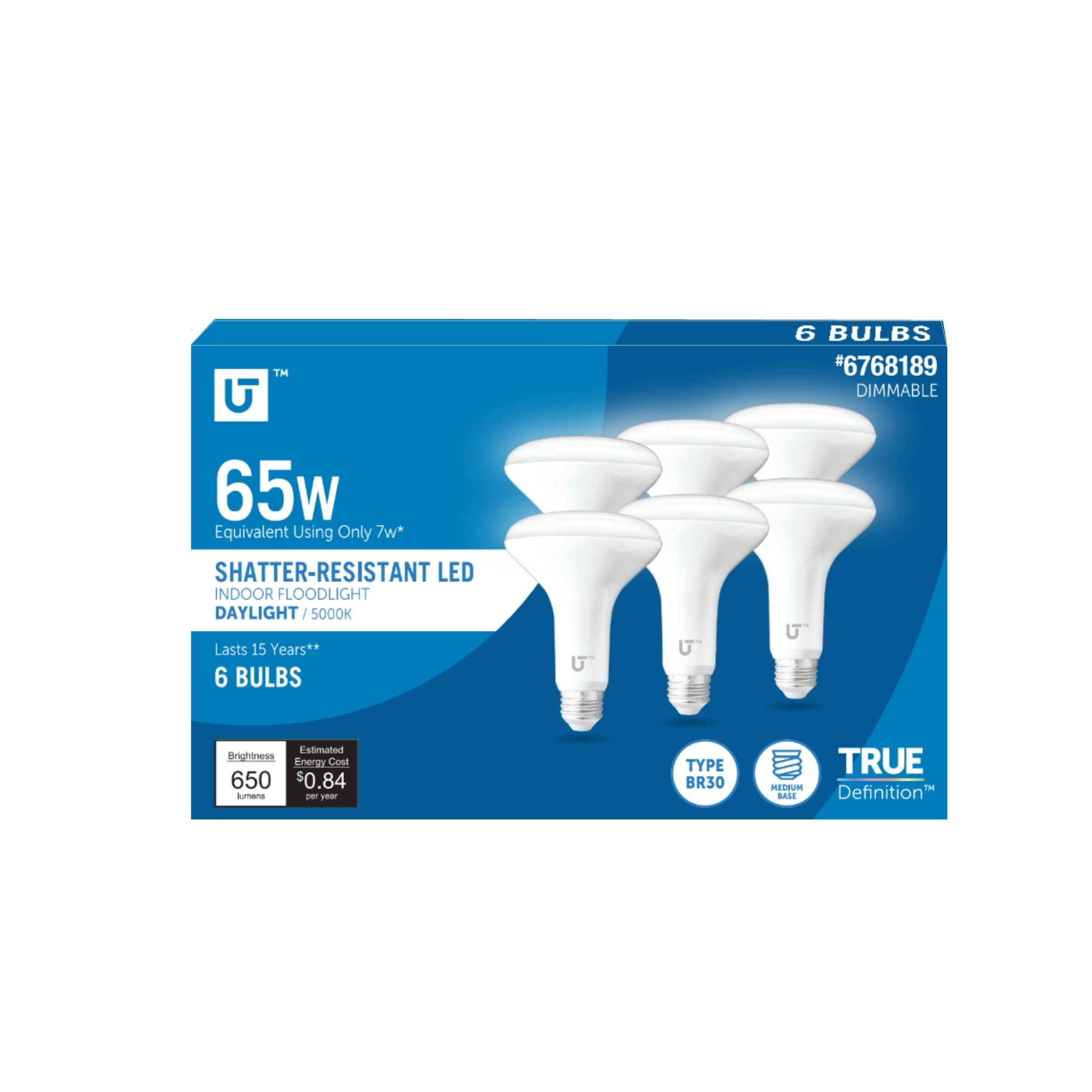 Utilitech 65 -Watt EQ Medium screw base E26 LED Spot Flood Light Bulb