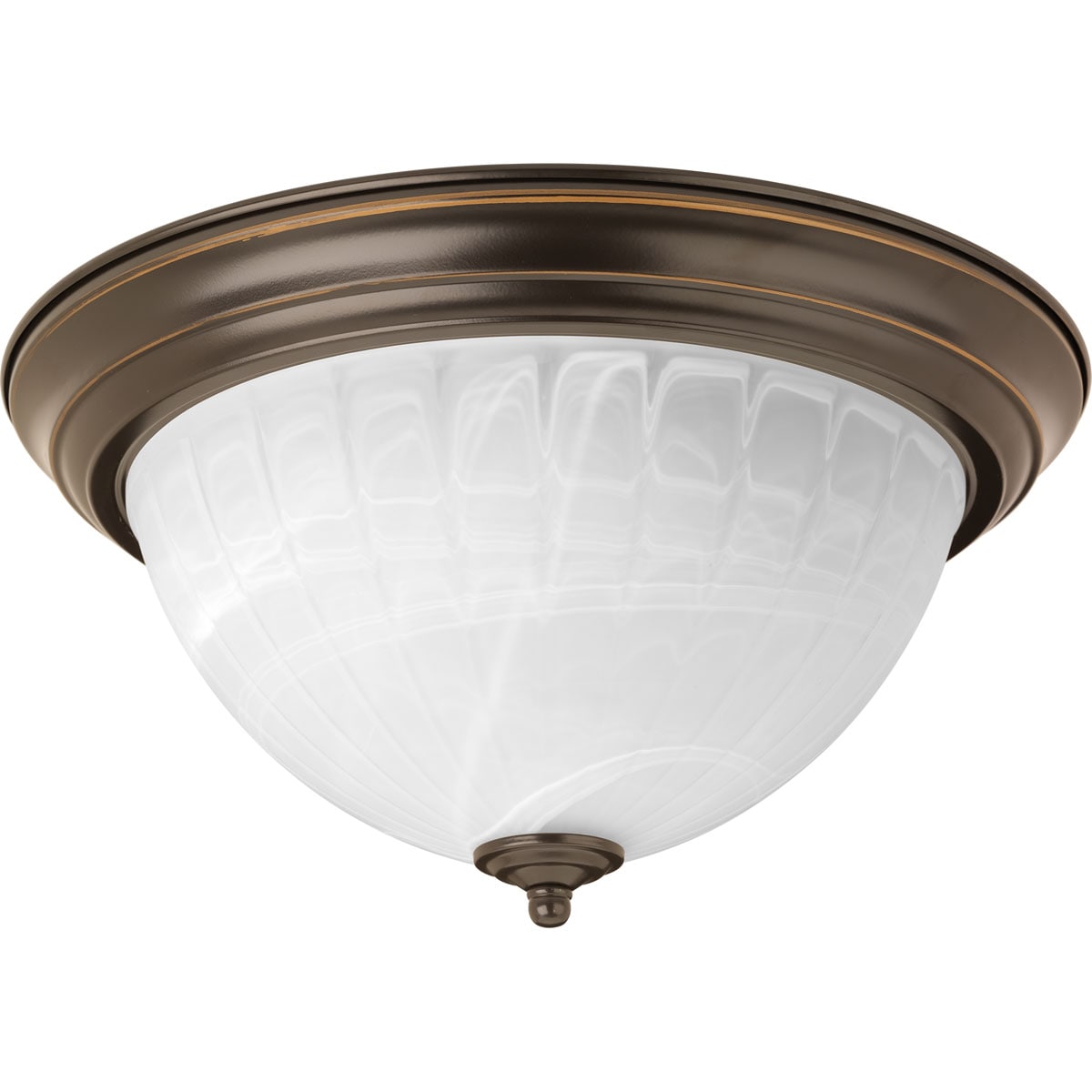 Progress Lighting P3609-2030K9 1-Light 13.125-in Antique Bronze Integrated LED Flush Mount Light ENERGY STAR