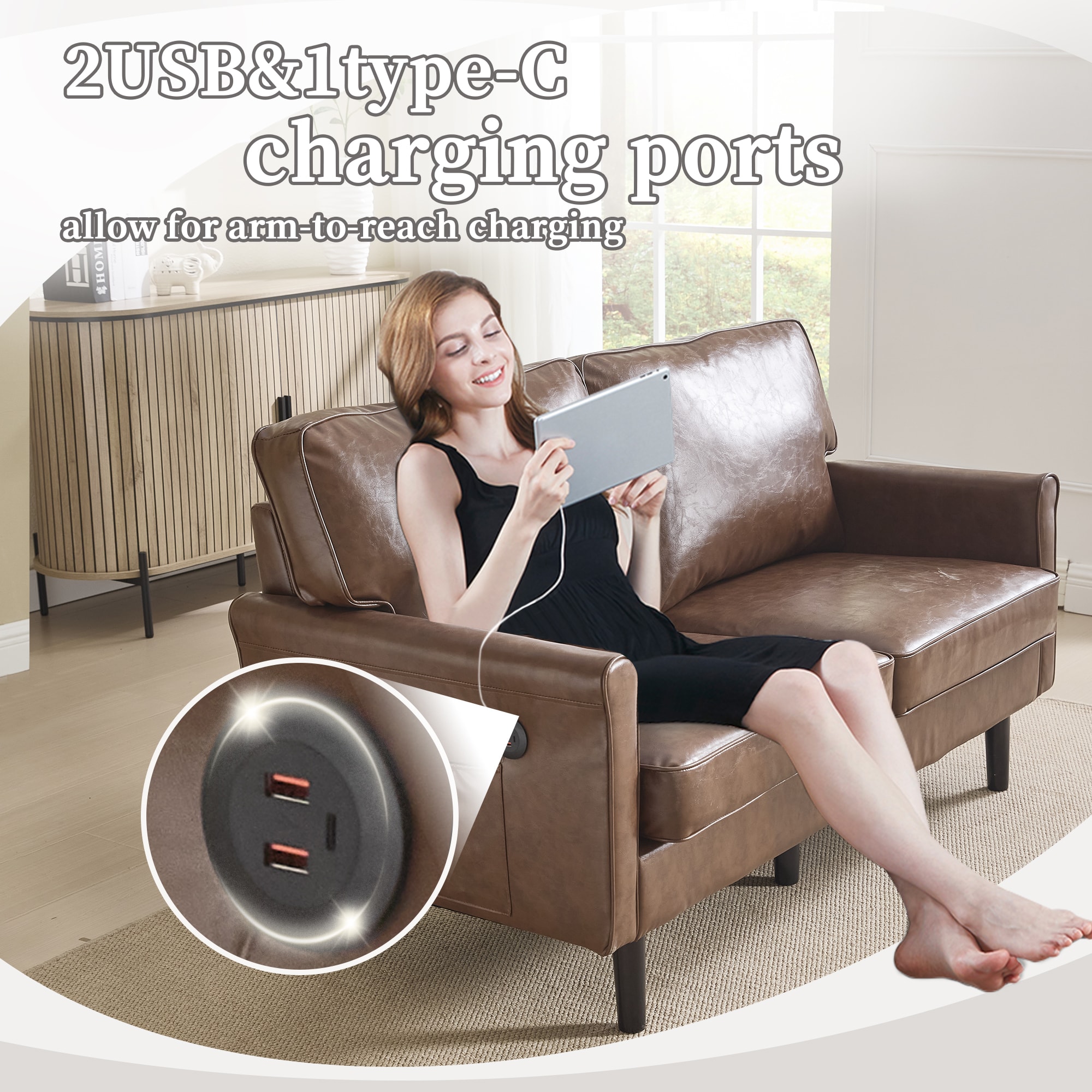 Clihome CMCH-761GE Sofas-Loveseats - View #9