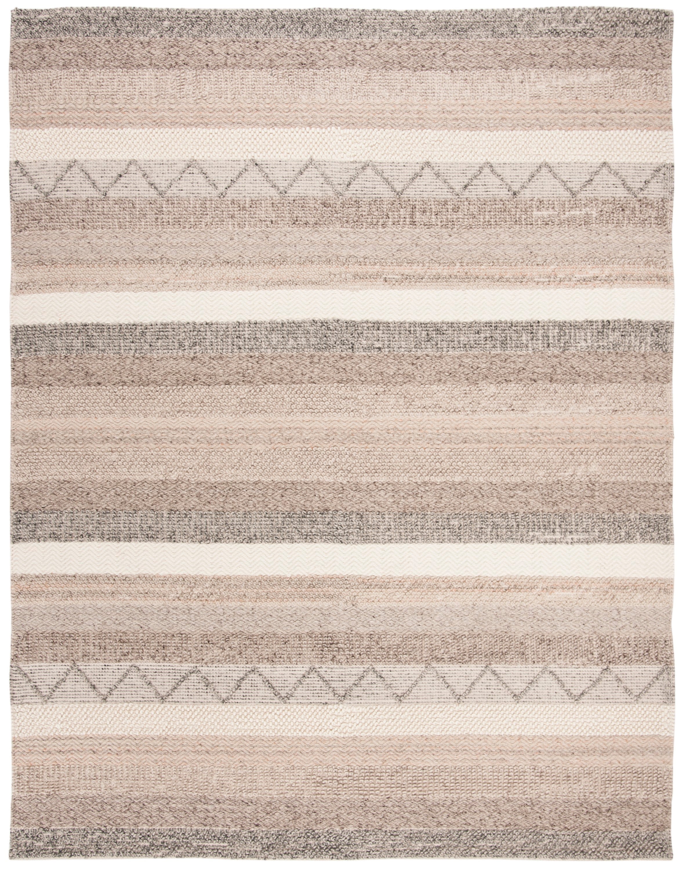 Safavieh Natura Denali 9 x 12 Beige Indoor Stripe Coastal Handcrafted Area Rug