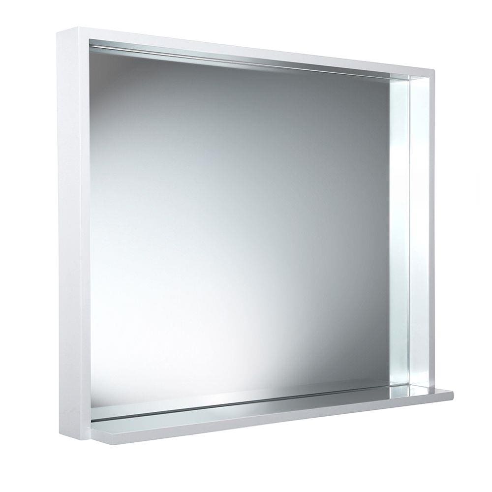 Fresca FMR8136WH Allier 35.5-Inches x 25-Inches Framed Rectangle Bathroom Vanity Mirror ( White )