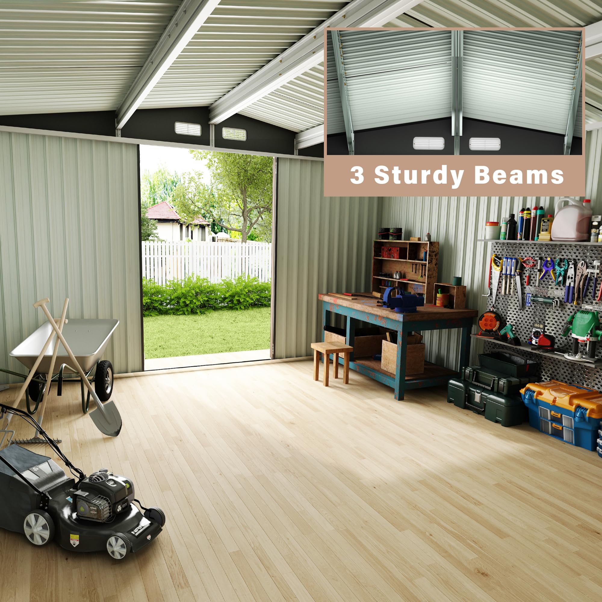 Garvee L141GLZL37DJ Metal-Storage-Buildings-Sheds - View #5