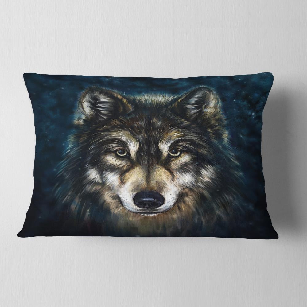 Designart CU6212-12-20 12-in x 20-in Blue Indoor Decorative Pillow