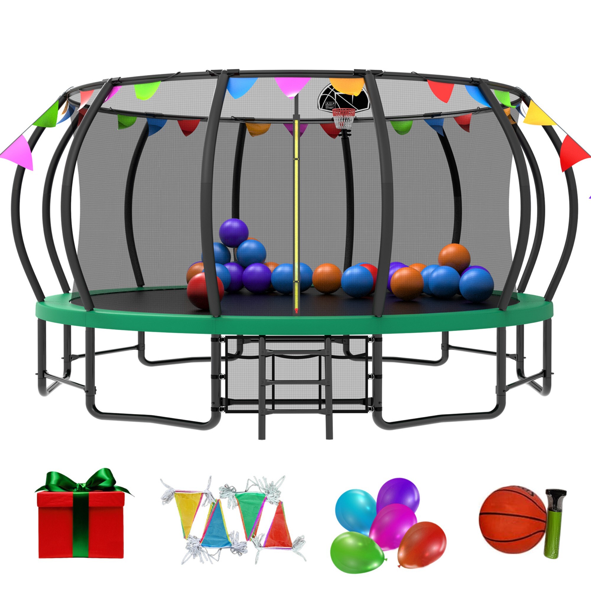 ToolCat BZ-3-208-SN 16-ft Round Backyard in Green