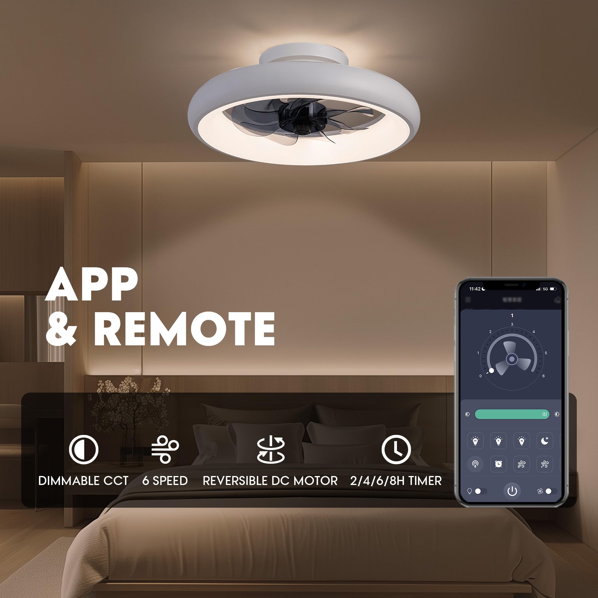 SILJOY Y1095-WH-MINI Ceiling-Fans - View #3