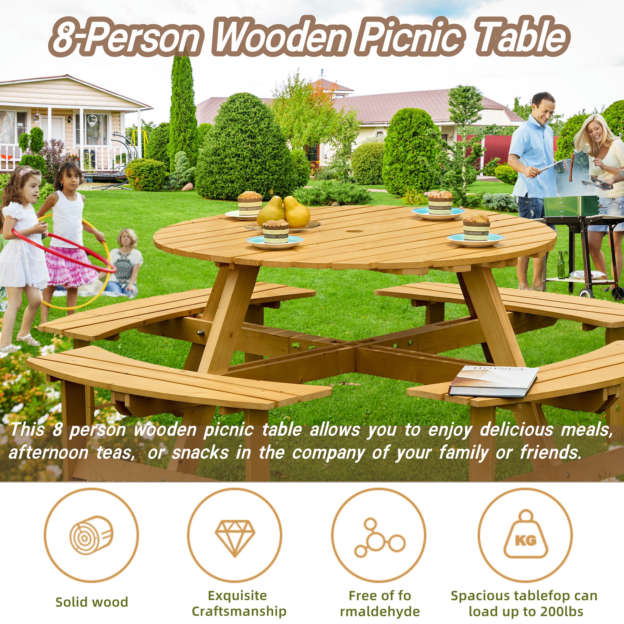 Clihome CL-CLL00022 Picnic-Tables - View #9