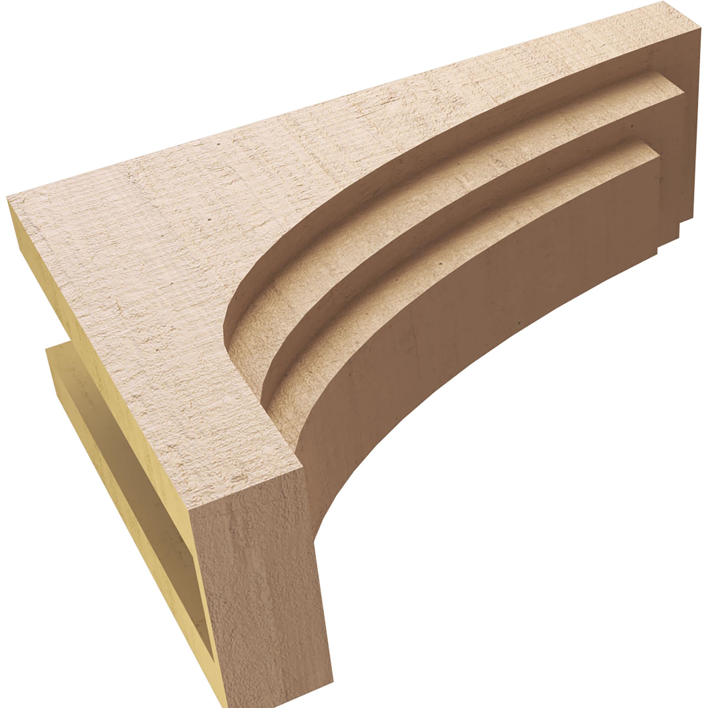 Ekena Millwork CORU08X24X16ROCRCPR corbels - View #6