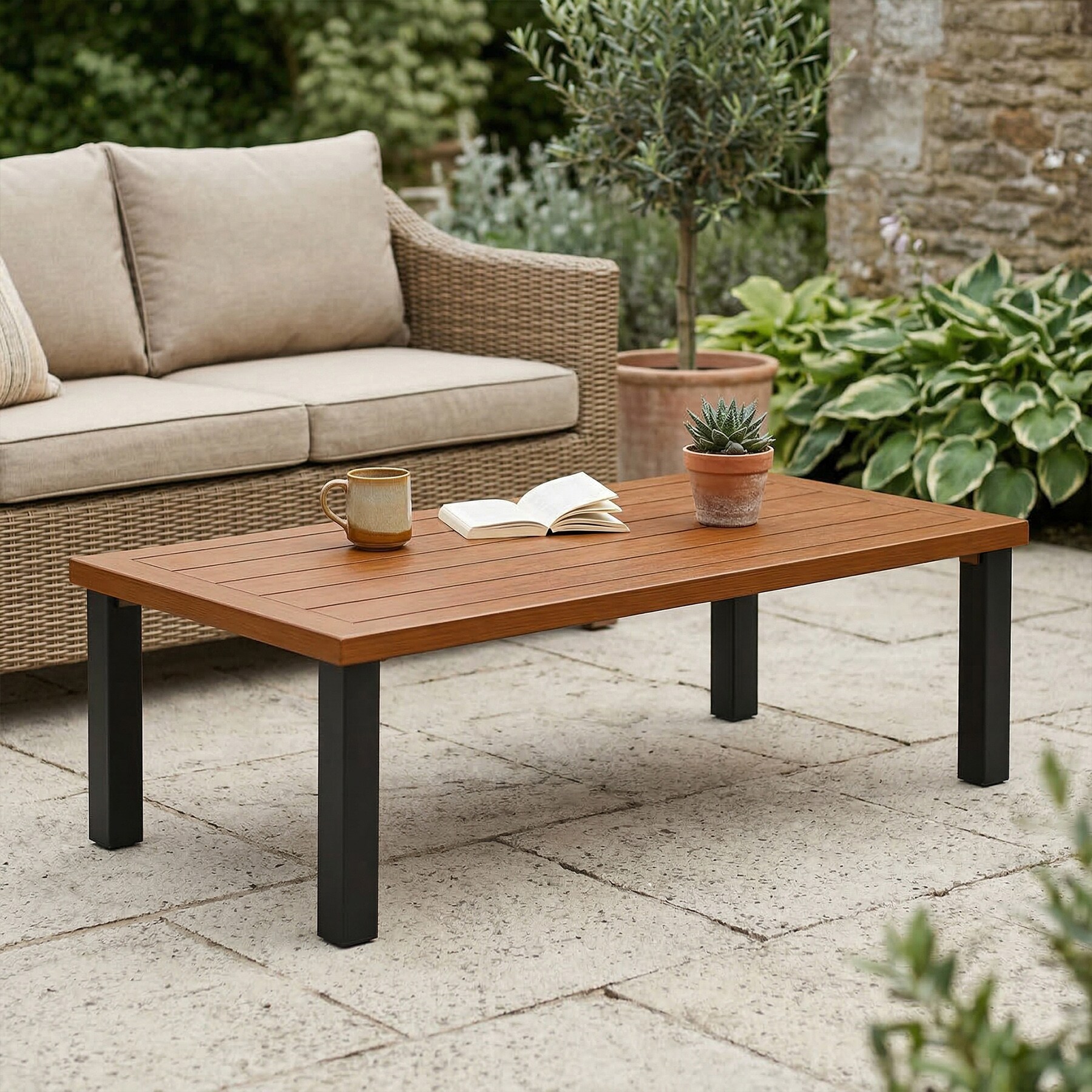 LITTLE TREE LWLT-COWD011-1P Patio-Tables - View #3
