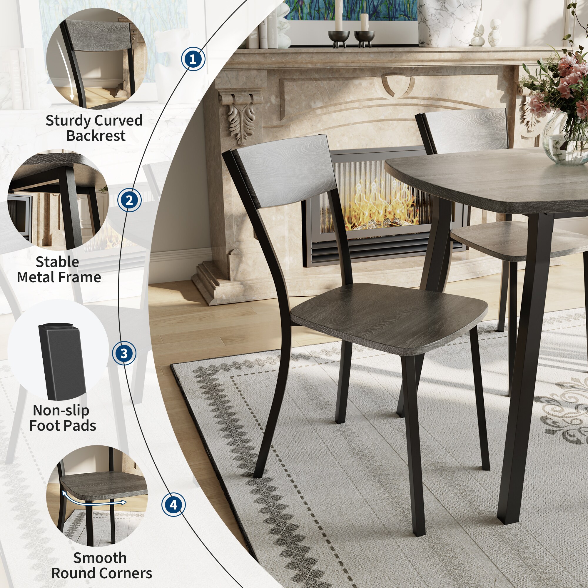 IdealHouse CEI-WF3R-M8QESOI3EI Dining-Sets - View #6