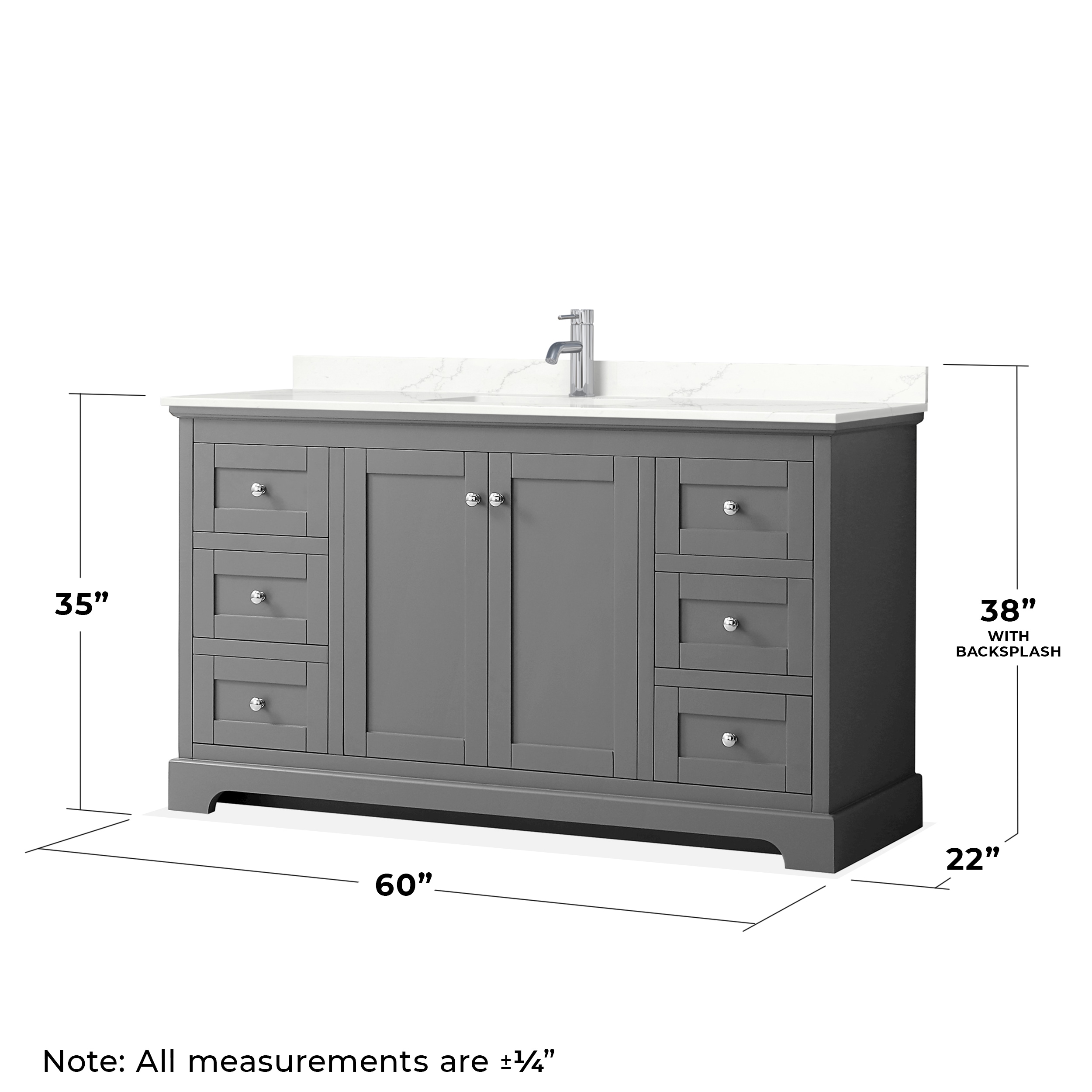 Wyndham Collection WCV232360SKGGTUNSM58 Bath-Vanity-Combo - View #6