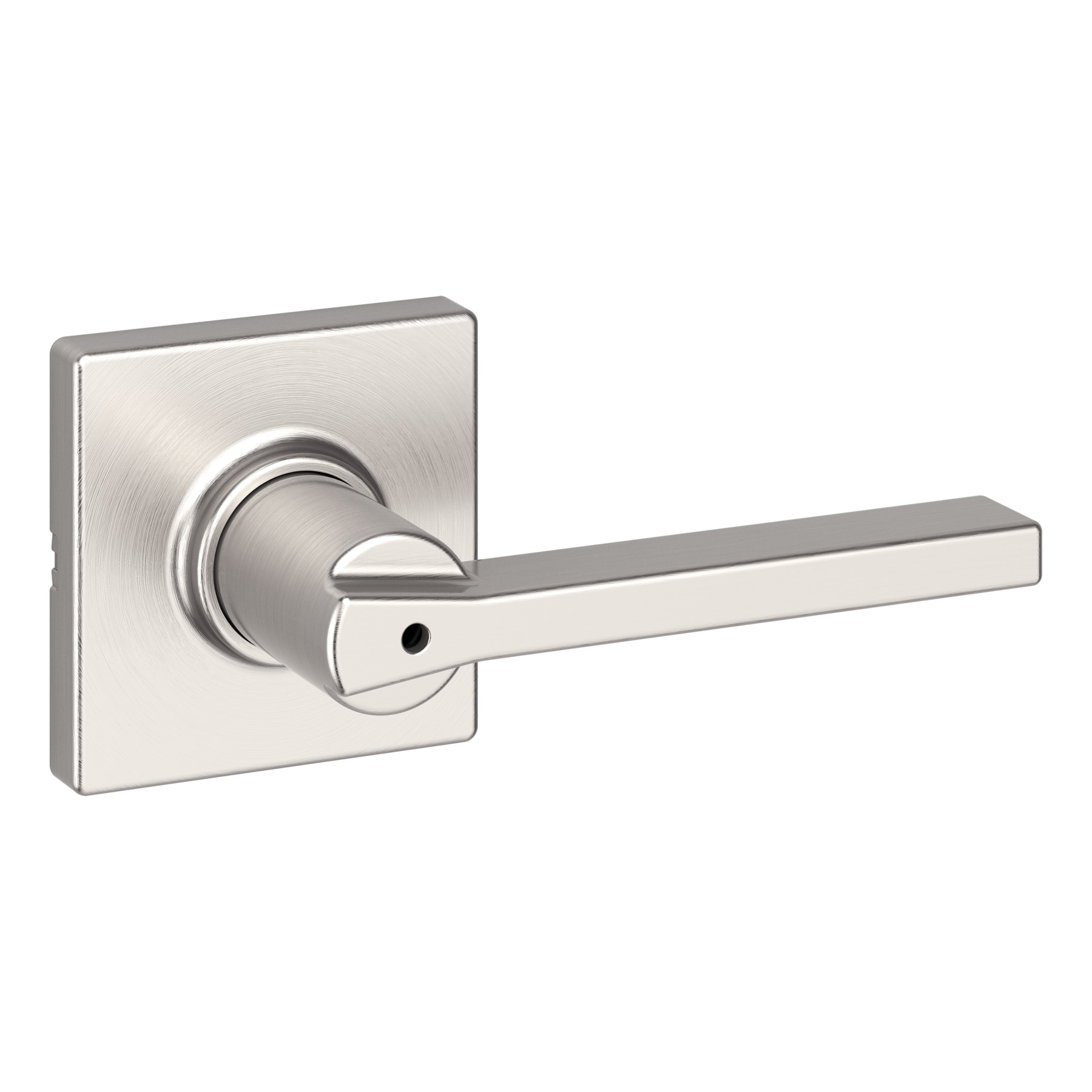 Kwikset Dorian Satin Nickel Interior Bed/Bath Privacy Door Handle