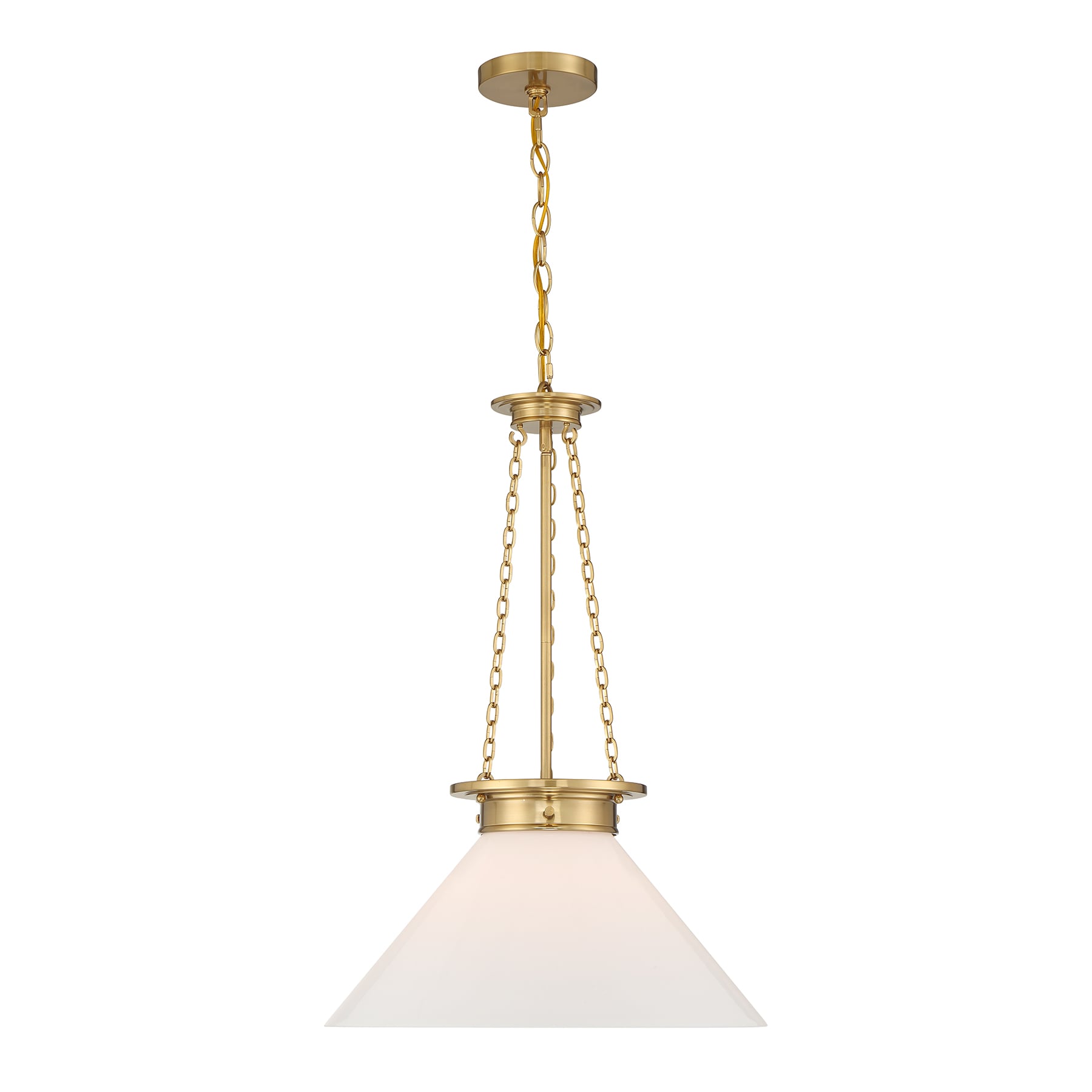 Savoy House 7-1011-1-322 Myers 1-Light Pendant in Warm Brass Warm Brass Vintage Art glass Bowl Medium Hanging Pendant light